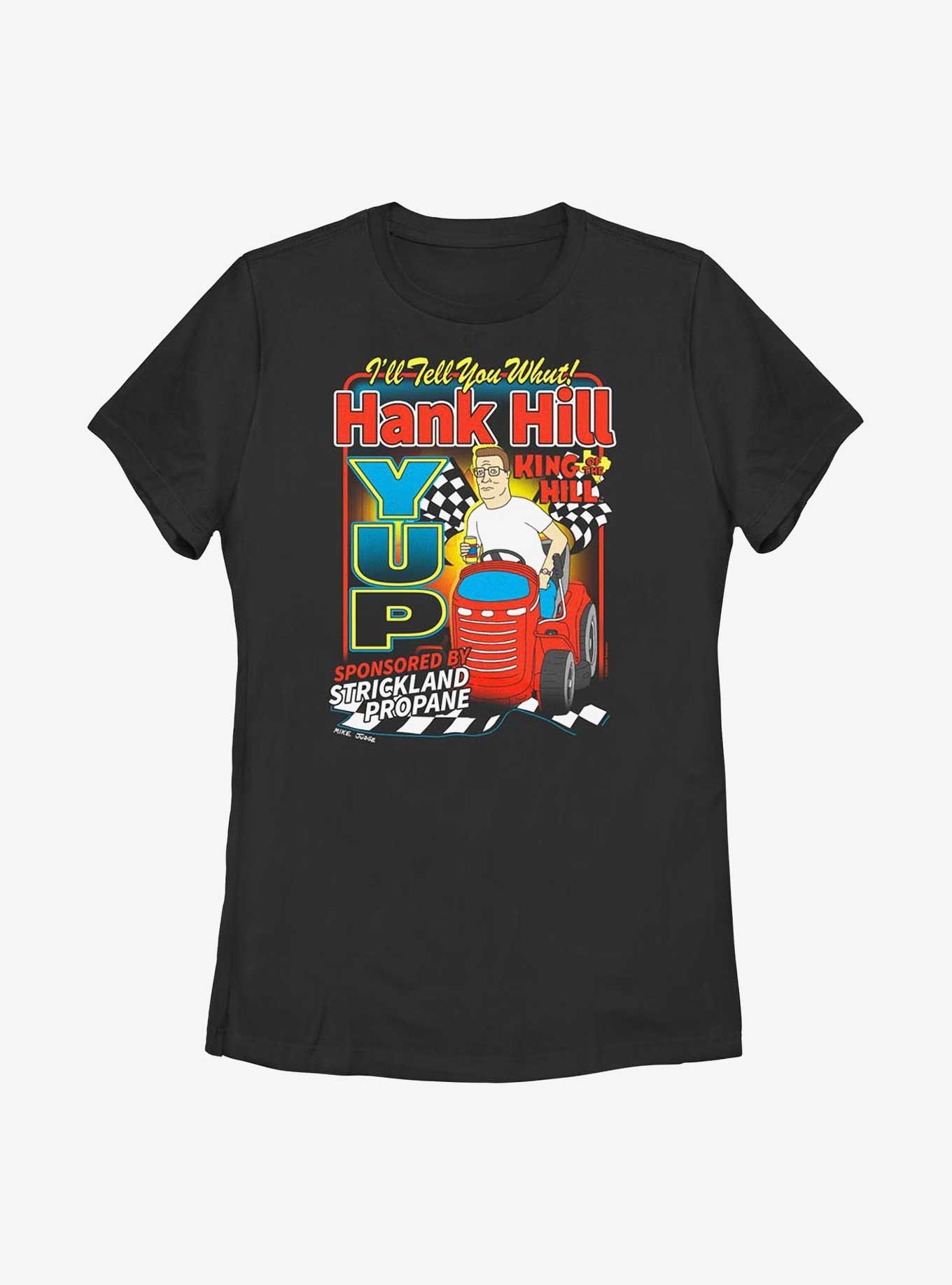 King of the Hill Hank Hill Yup Womens T-Shirt, BLACK, hi-res view 1