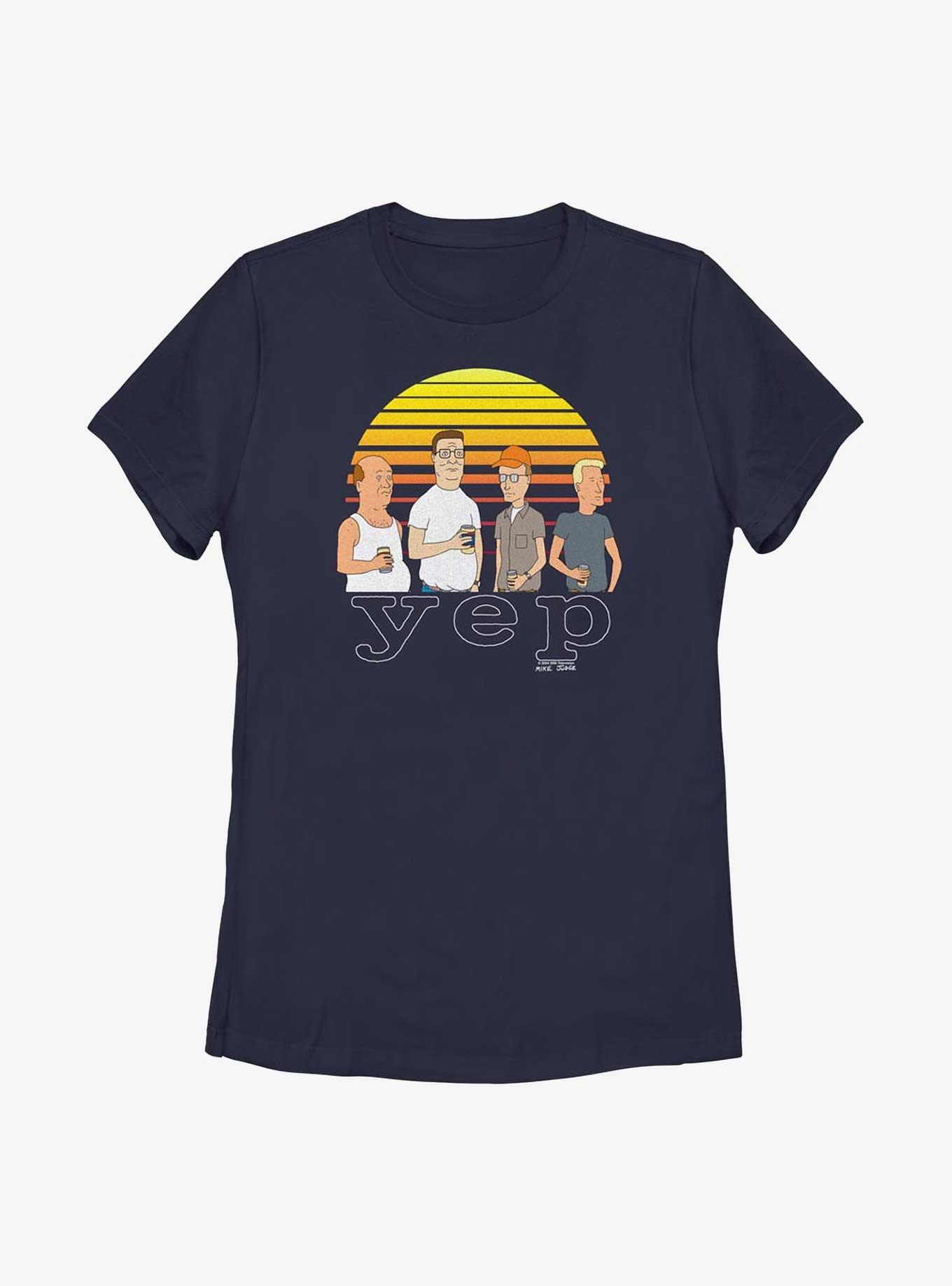 King of the Hill Yep Set Womens T-Shirt, NAVY, hi-res