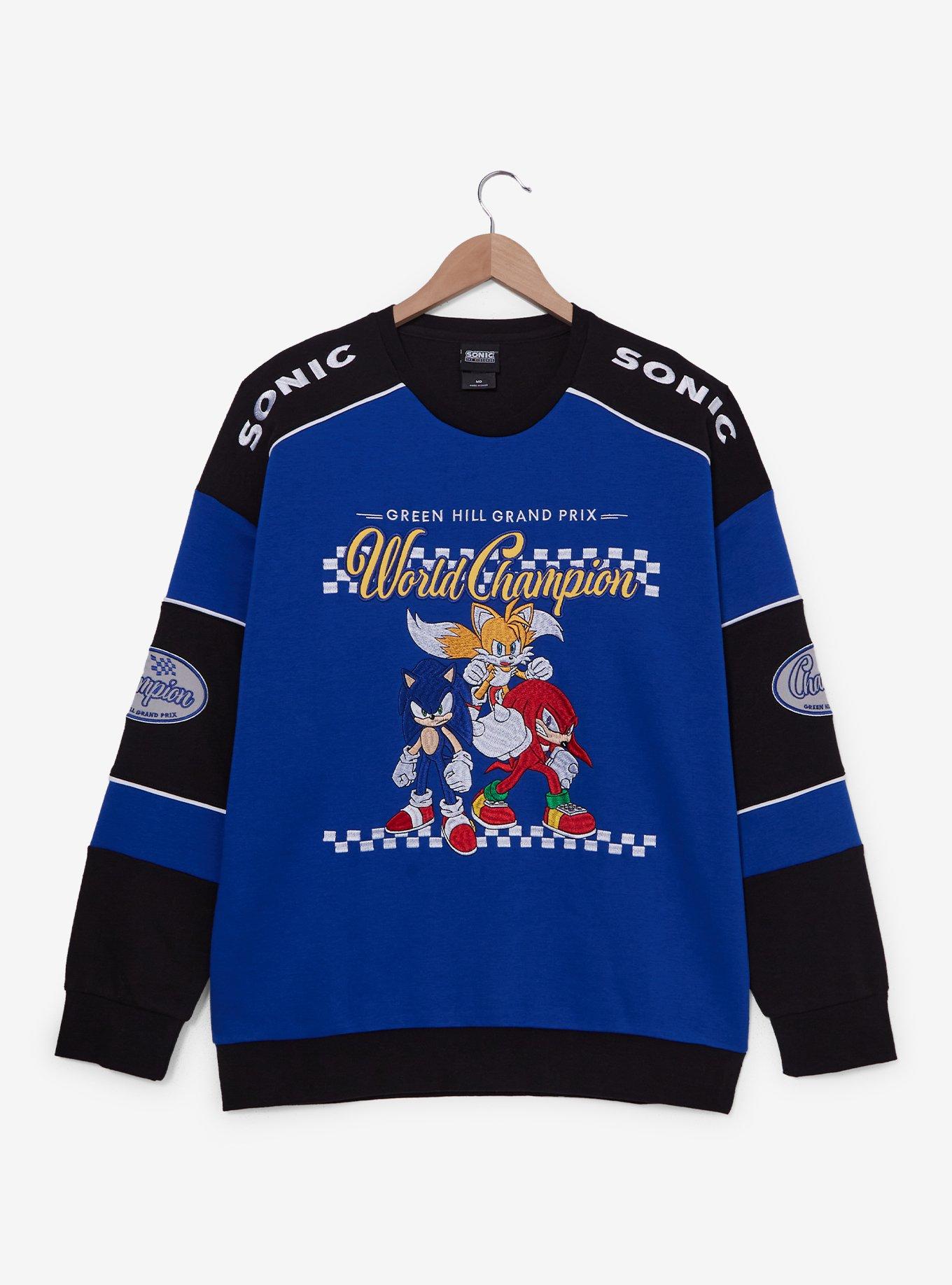 Sonic the Hedgehog World Champion Racing Crewneck — BoxLunch Exclusive, , hi-res