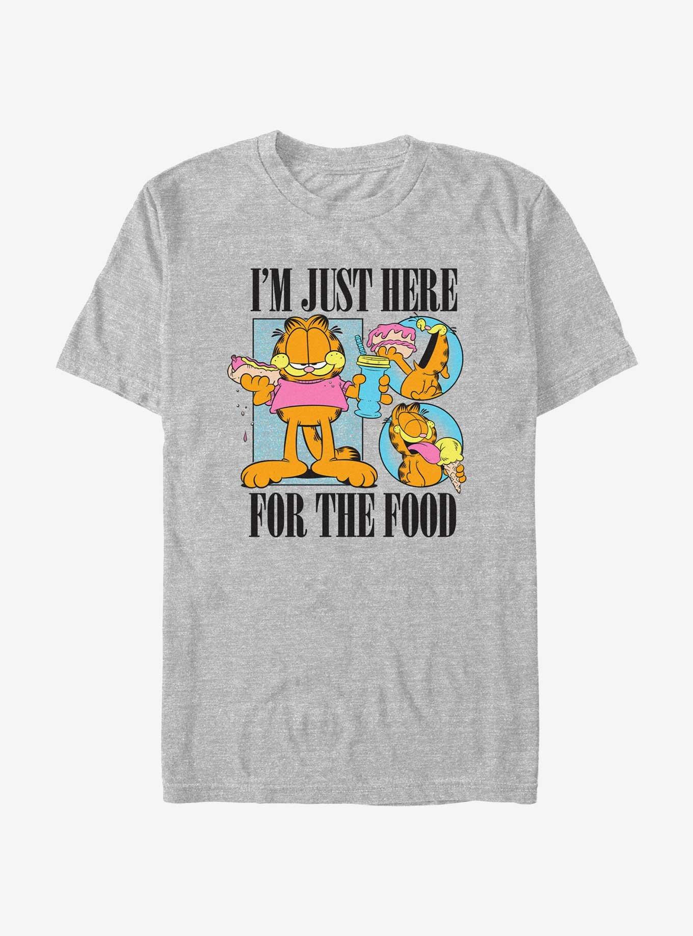 Garfield I'm Just Here For The Food T-Shirt, ATH HTR, hi-res