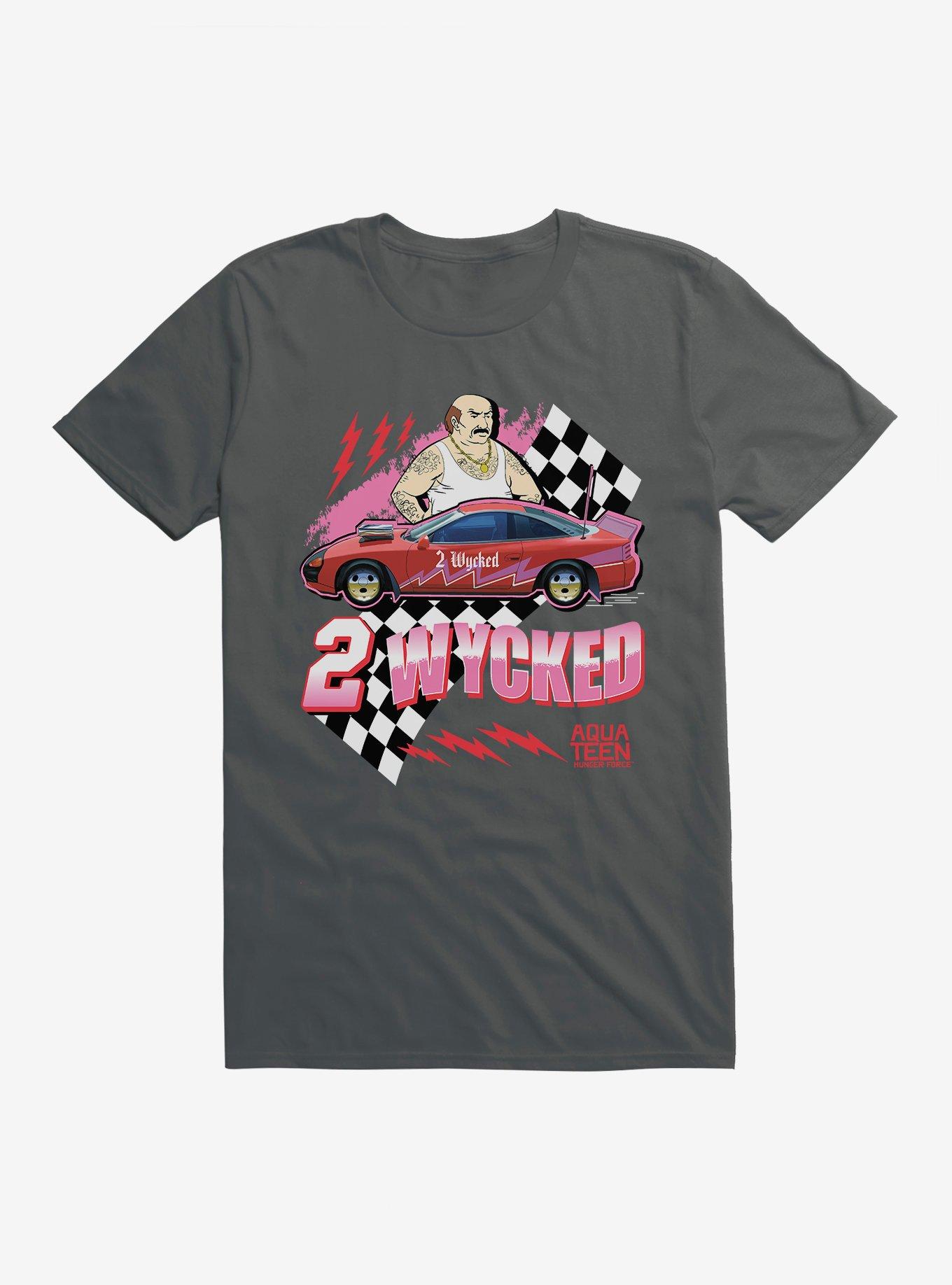 Aqua Teen Hunger Force Carl 2 Wycked Face T-Shirt, CHARCOAL, hi-res