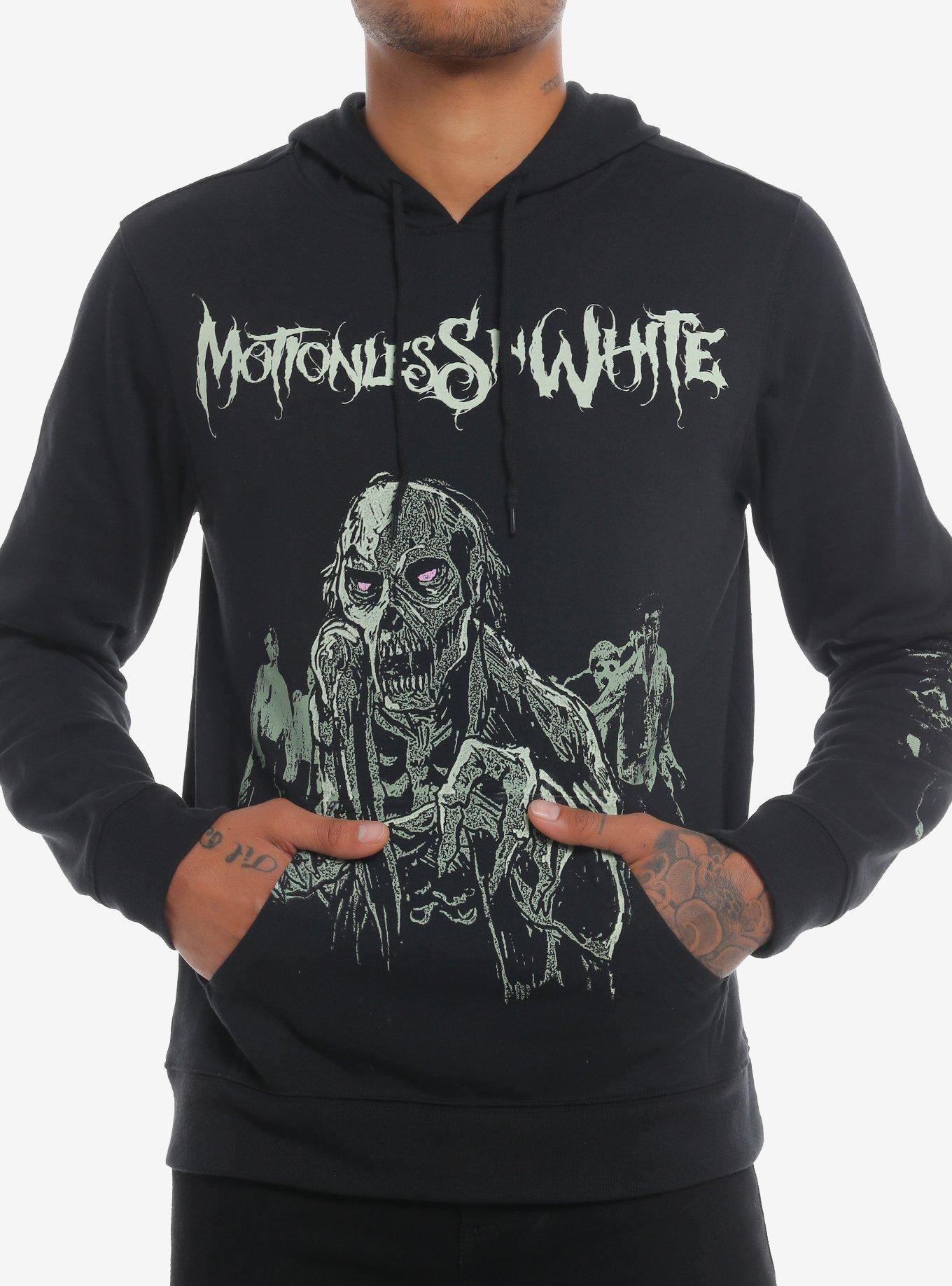 Motionless In White Zombies Glow-In-The-Dark Hoodie, BLACK, hi-res