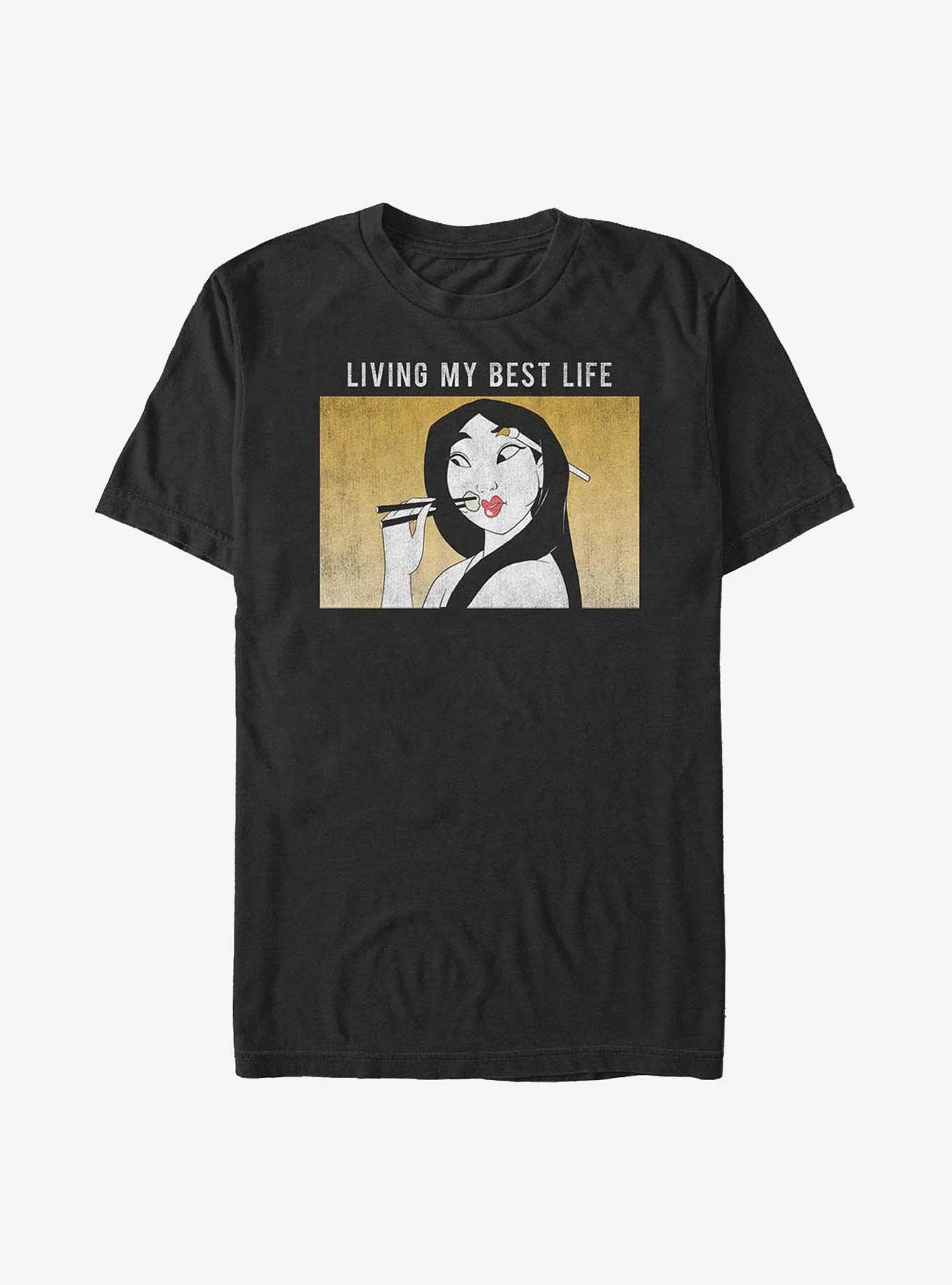 Disney Mulan Eating Rice Living My Best Life Big & Tall T-Shirt, , hi-res