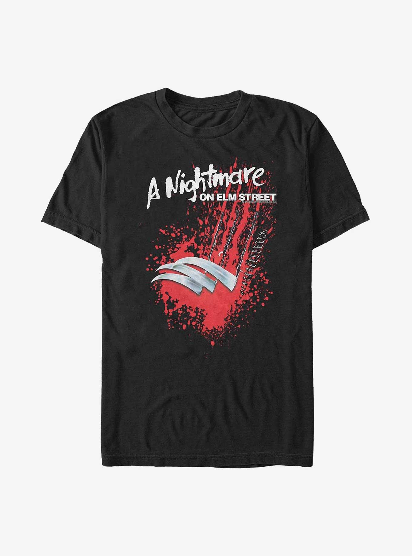 A Nightmare on Elm Street Claw Screech Big & Tall T-Shirt, BLACK, hi-res