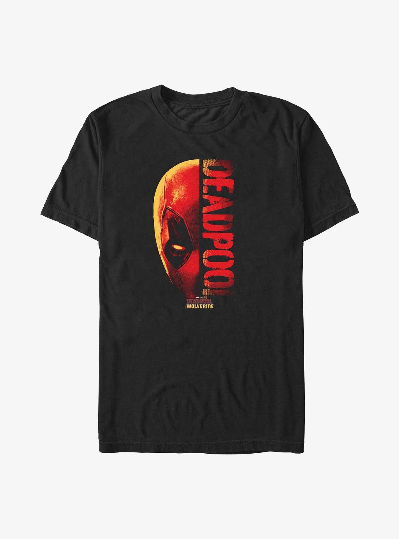 Marvel Deadpool & Wolverine Half Deadpool Big & Tall T-Shirt