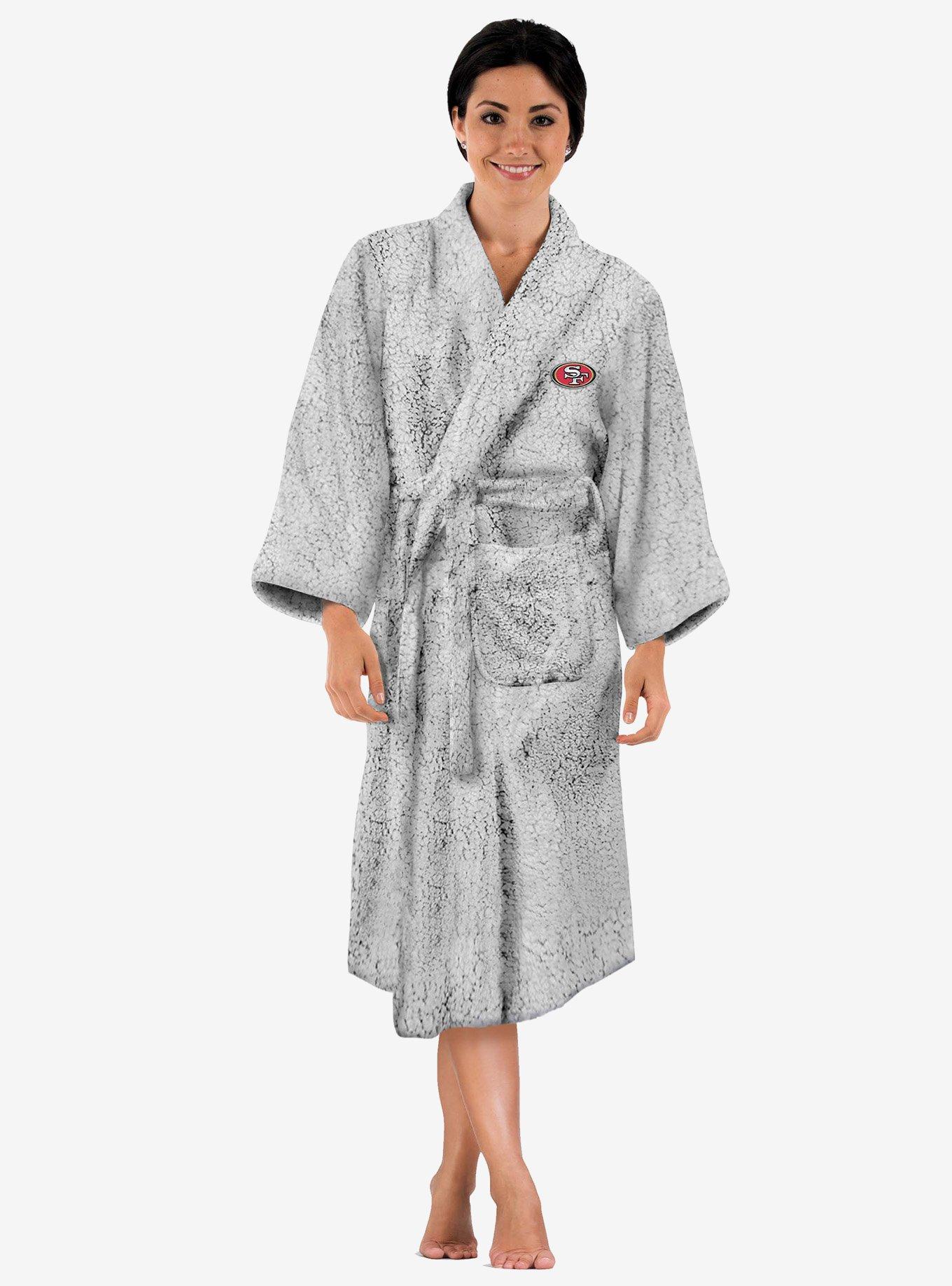 NFL 49ers Sherpa Bath Robe Women, , hi-res