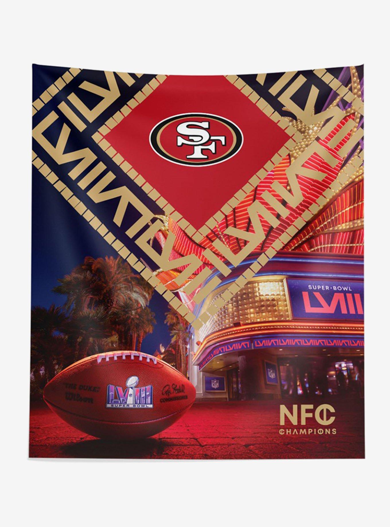 NFL 49ers SB58 Arrival Participant Small Printed Wall Tapestry, , hi-res