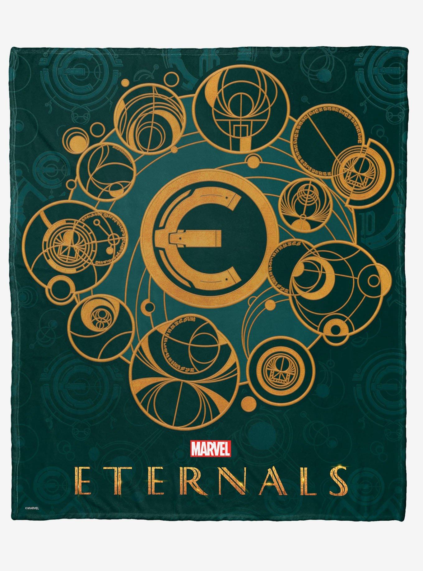 Marvel The Eternals Golden Emblem Silk Touch Throw Blanket, , hi-res