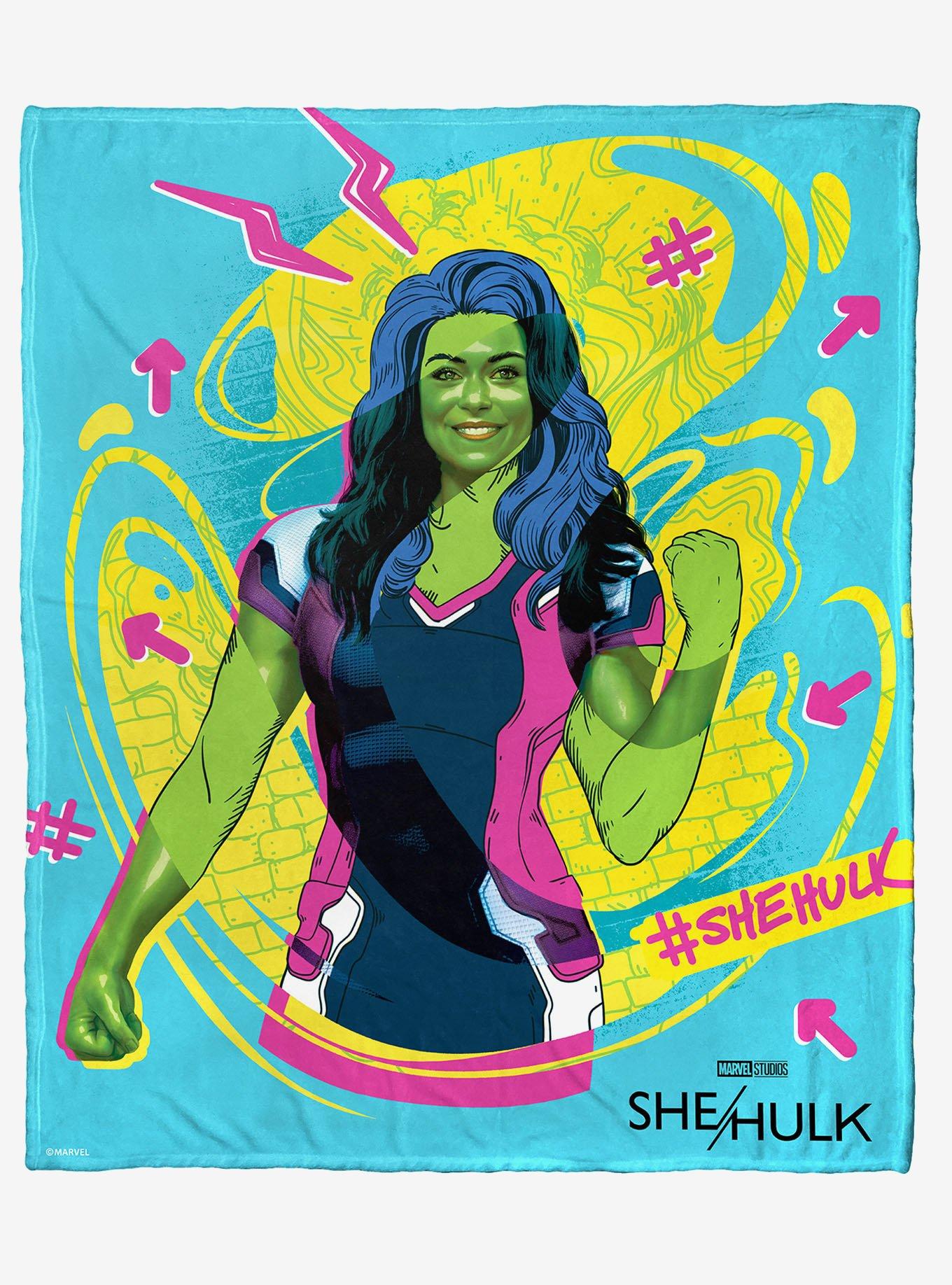 Marvel She Hulk Pure She Hulk Silk Touch Throw Blanket, , hi-res