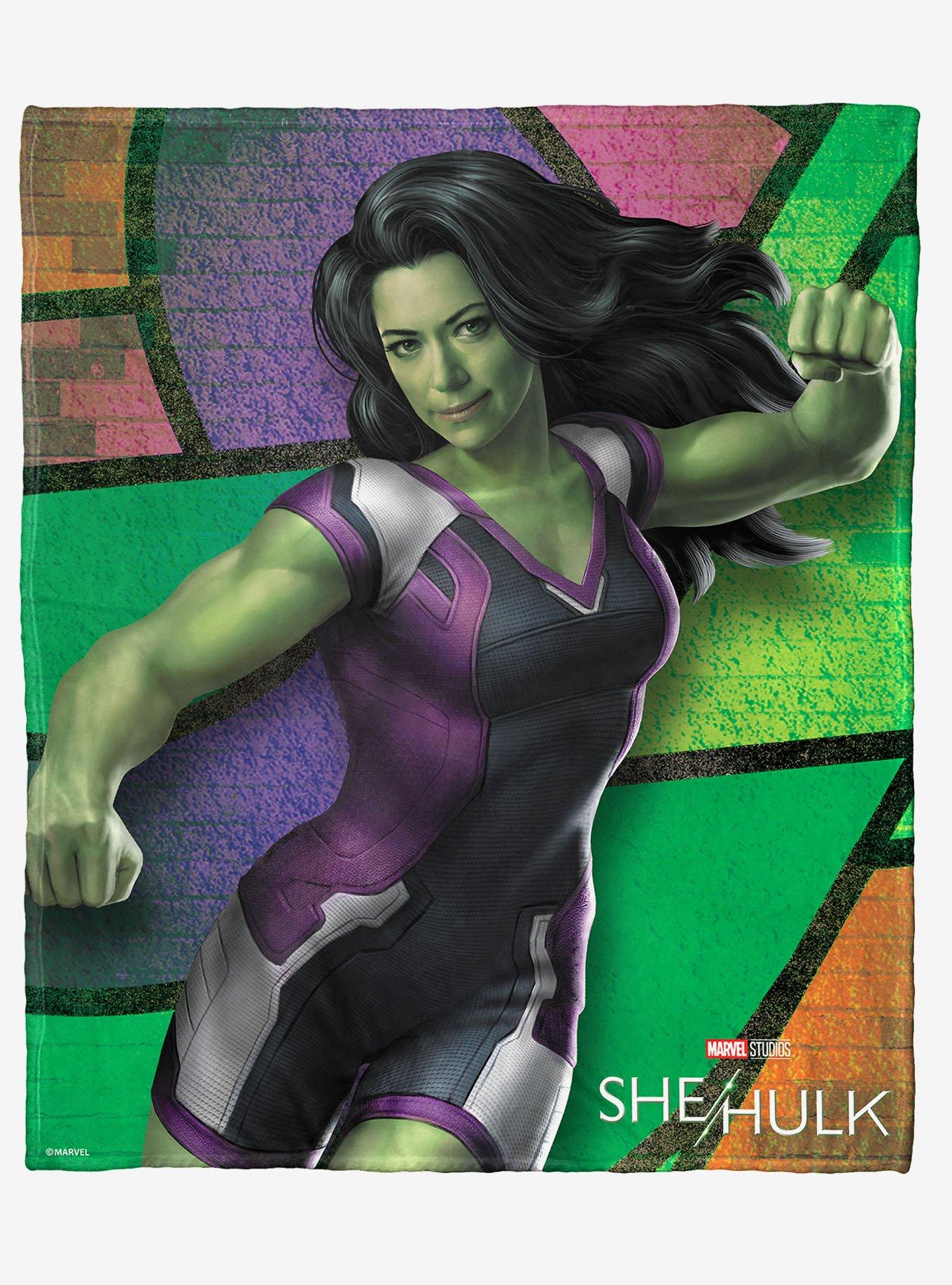 Marvel She Hulk Strong As She Silk Touch Throw Blanket, , hi-res