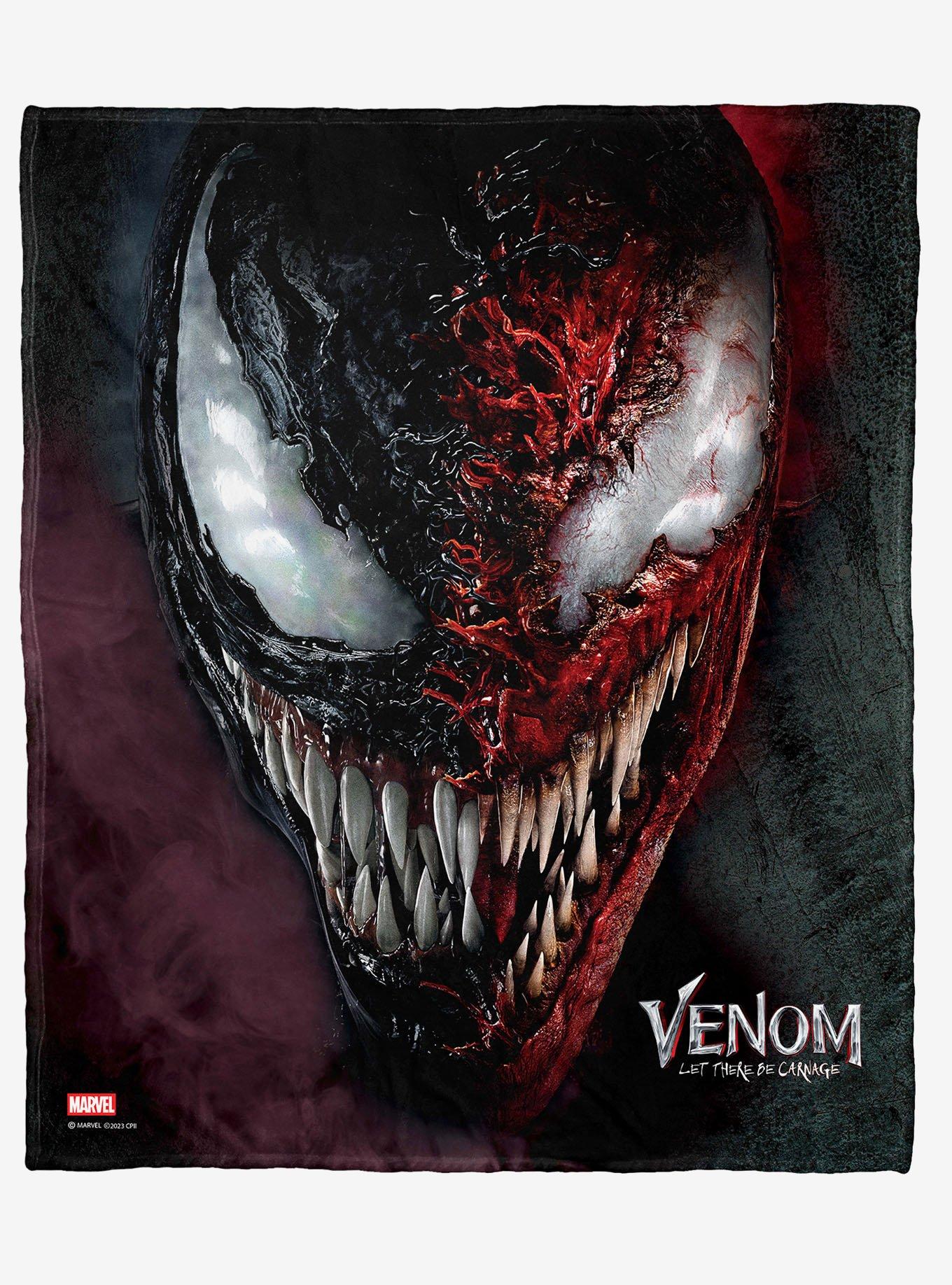 Marvel Venom Split Poster Silk Touch Throw Blanket, , hi-res