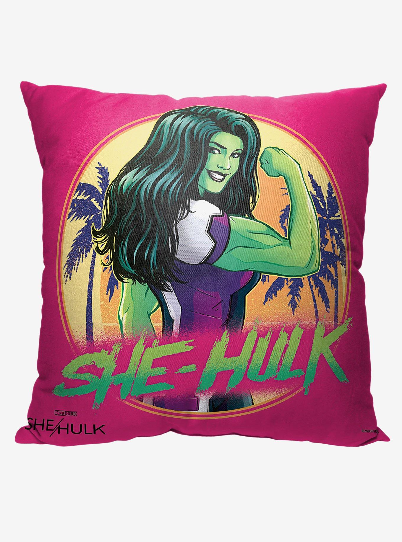 Marvel She Hulk Tropical She Hulk Printed Throw Pillow, , hi-res