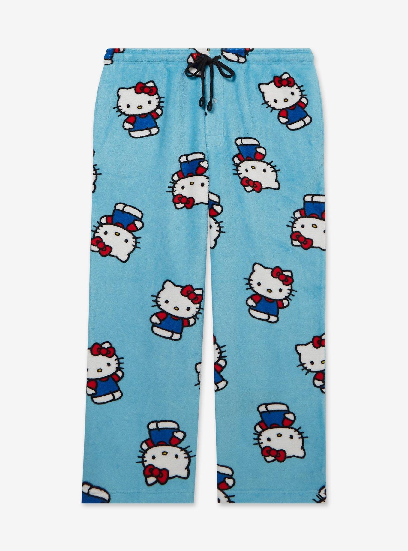 Sanrio Hello Kitty Allover Print Plush Women's Plush Size Sleep Pants - BoxLunch Exclusive, , hi-res