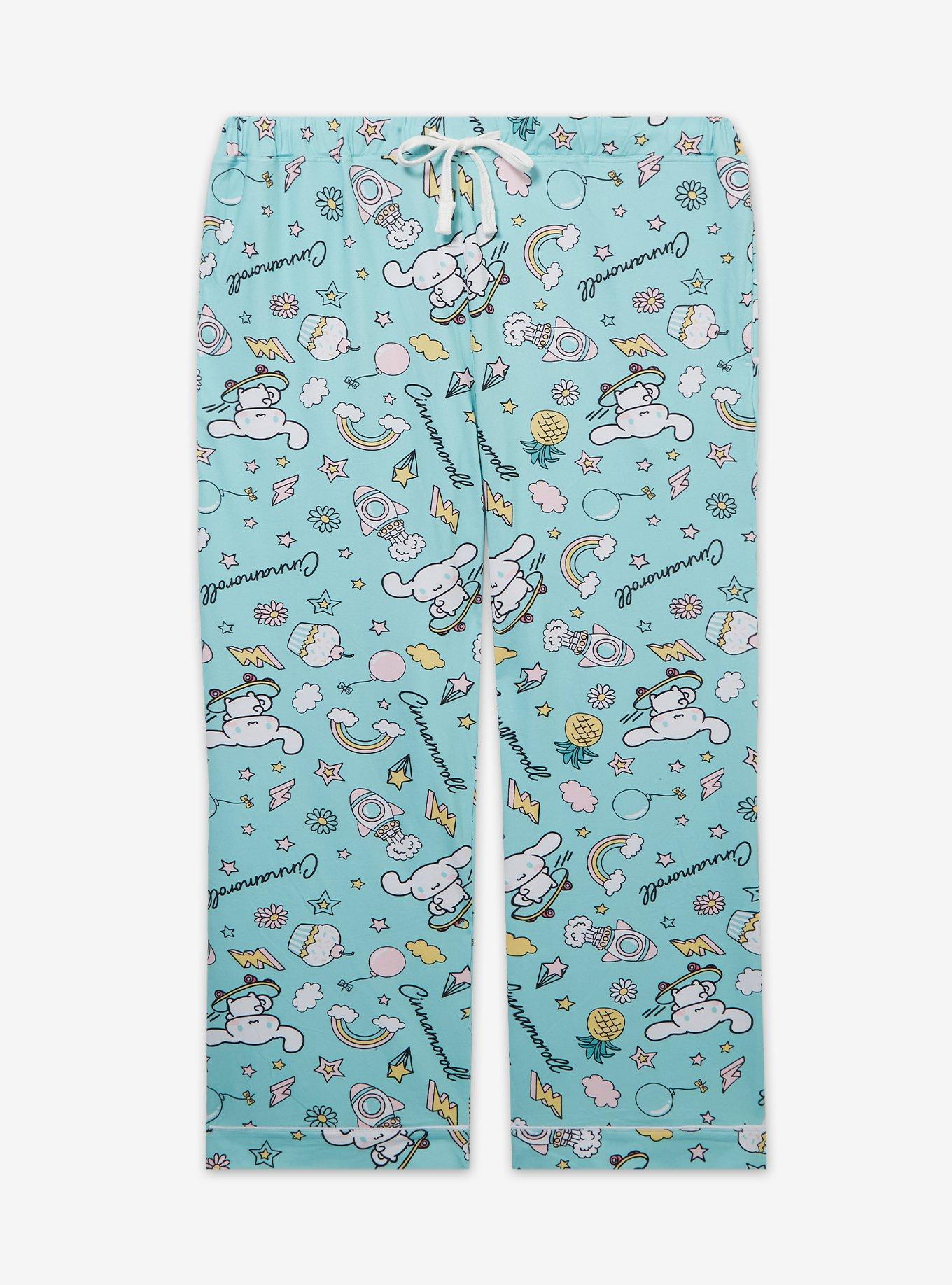 Sanrio Cinnamoroll Allover Print Women's Plus Size Sleep Pants - BoxLunch Exclusive, , hi-res