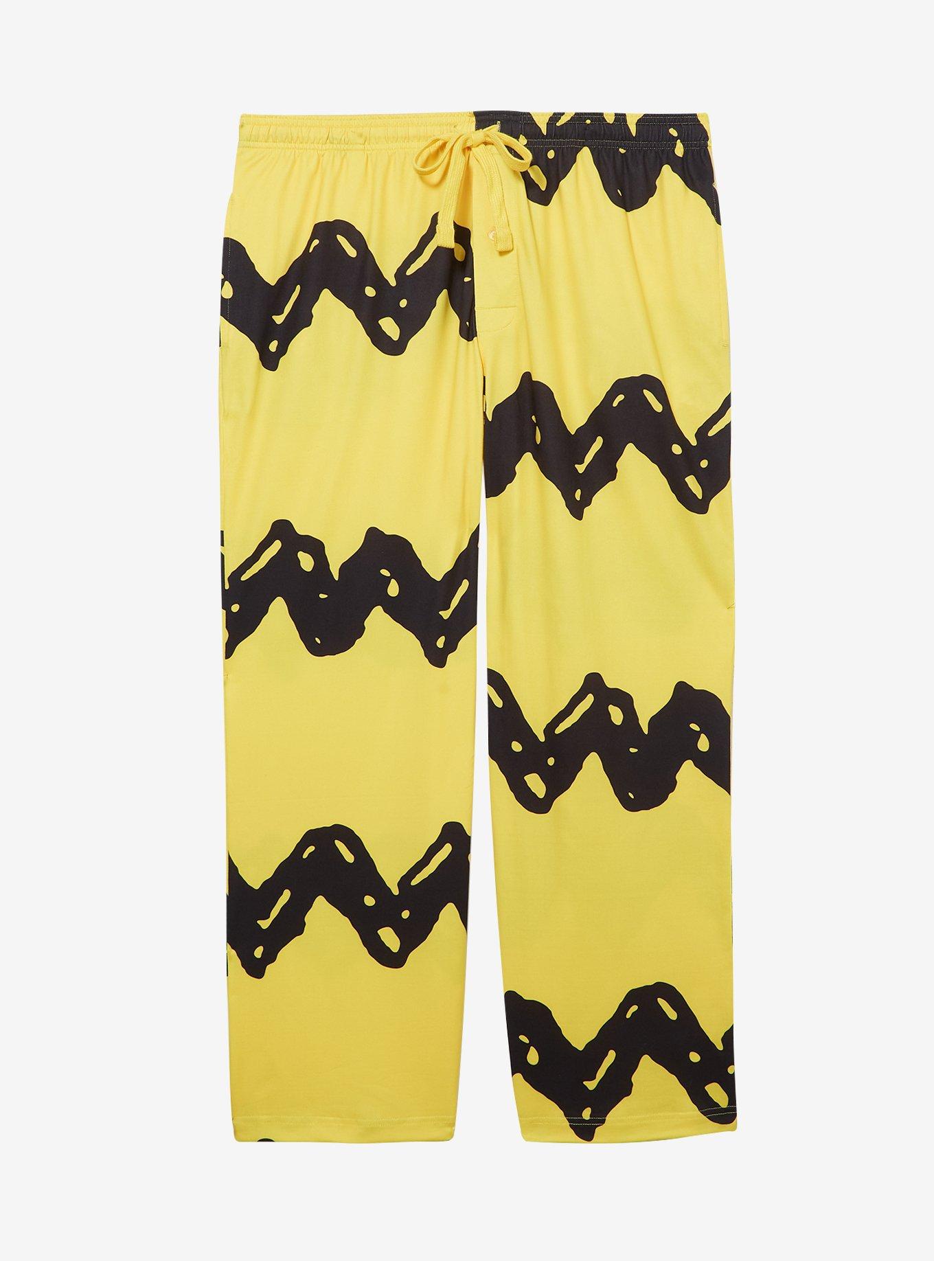 Peanuts Charlie Brown Stripes Women's Plus Size Sleep Pants — BoxLunch Exclusive, , hi-res