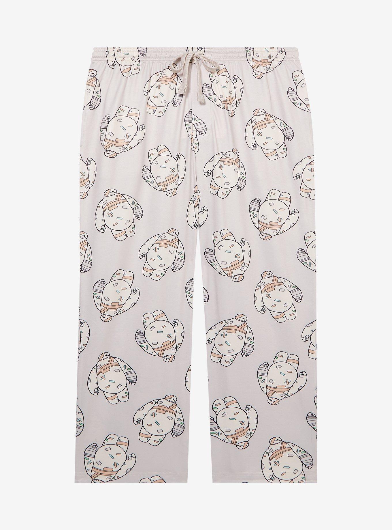 Big Hero 6 Baymax Bandage Allover Print Women's Plus Size Sleep Pants - BoxLunch Exclusive, , hi-res