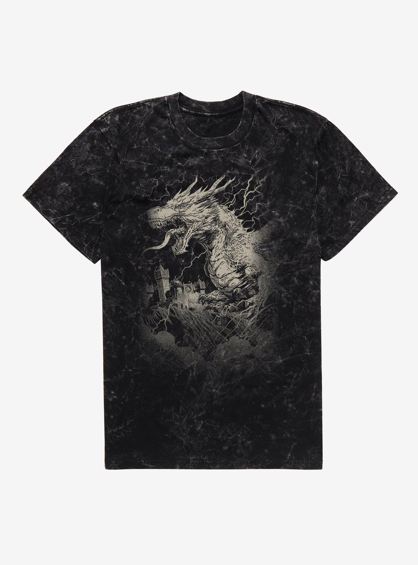 Fire Dragon Mineral Wash T-Shirt, , hi-res