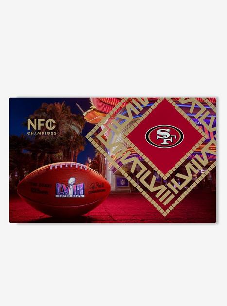 NFL 49ers SB58 Arrival Participant Large Washable Rug | Hot Topic