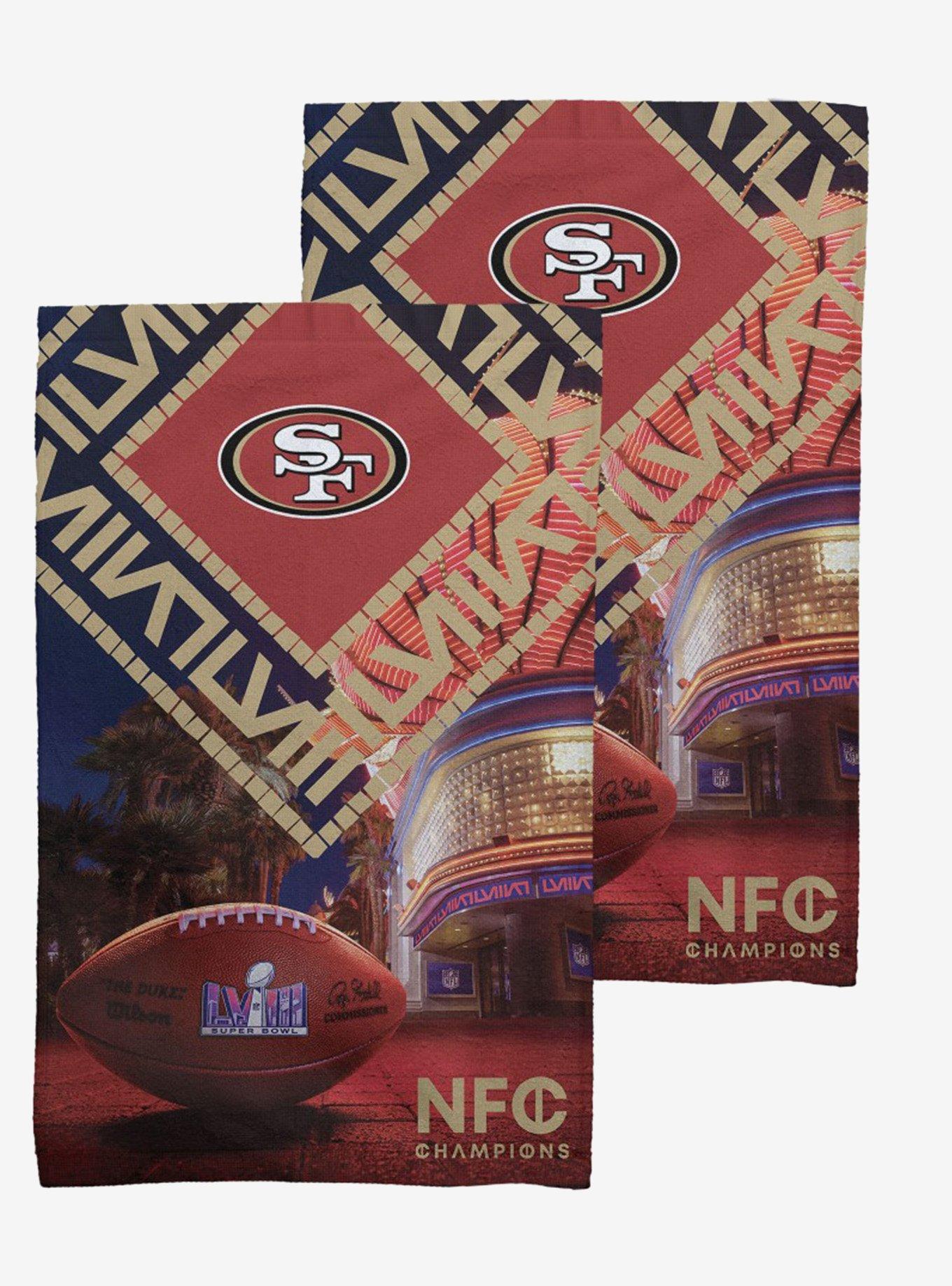 NFL 49ers SB58 Arrival Participant Fan Towel, , hi-res