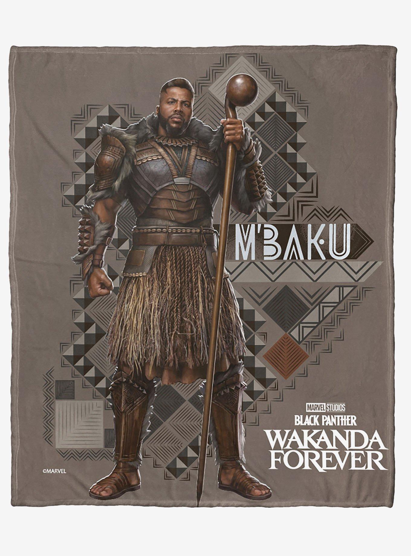 Marvel Black Panther Mbaku Silk Touch Throw Blanket, , hi-res