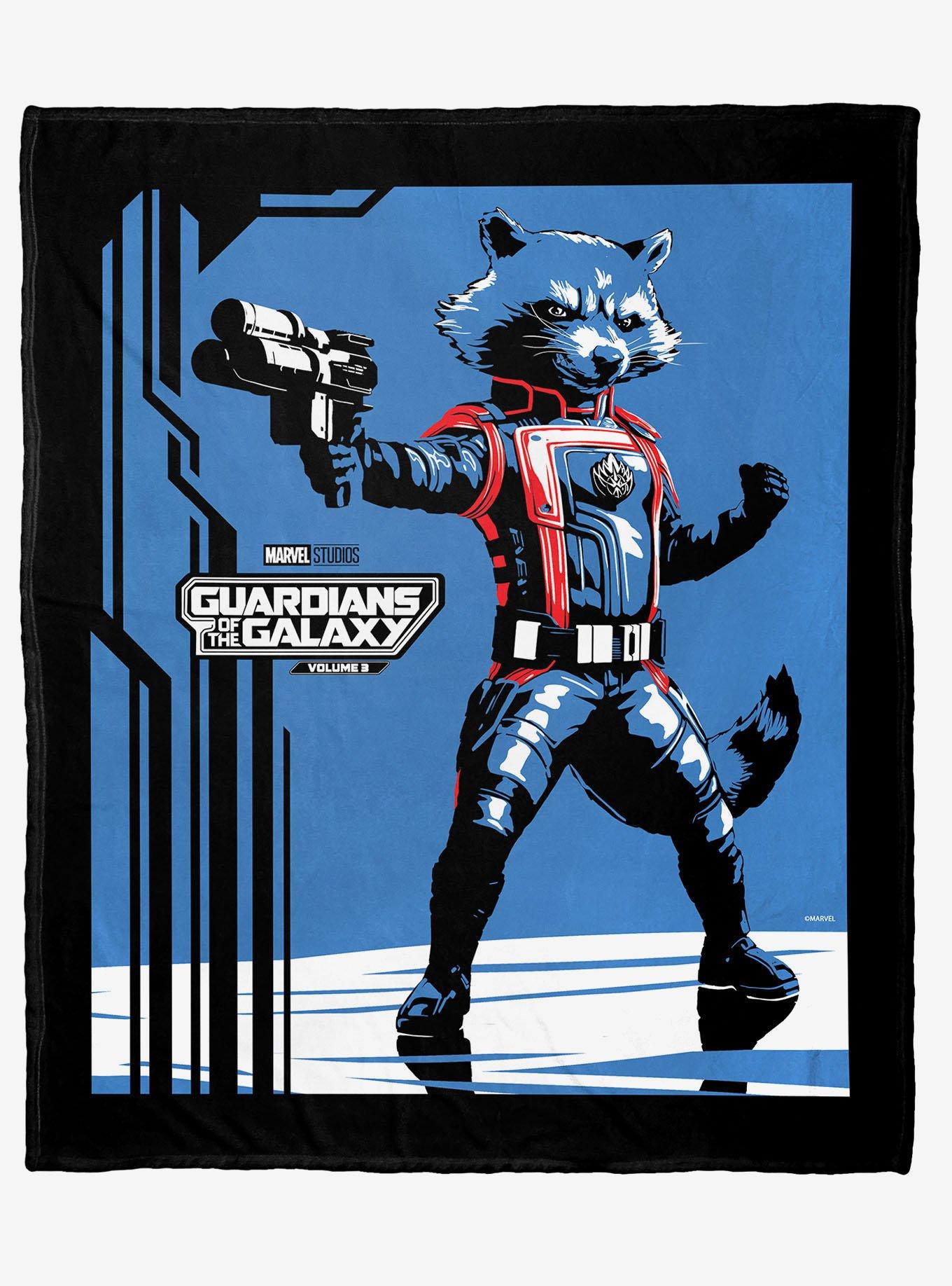 Marvel Guardians of the Galaxy 3 Raccoon Guardian Silk Touch Throw, , hi-res