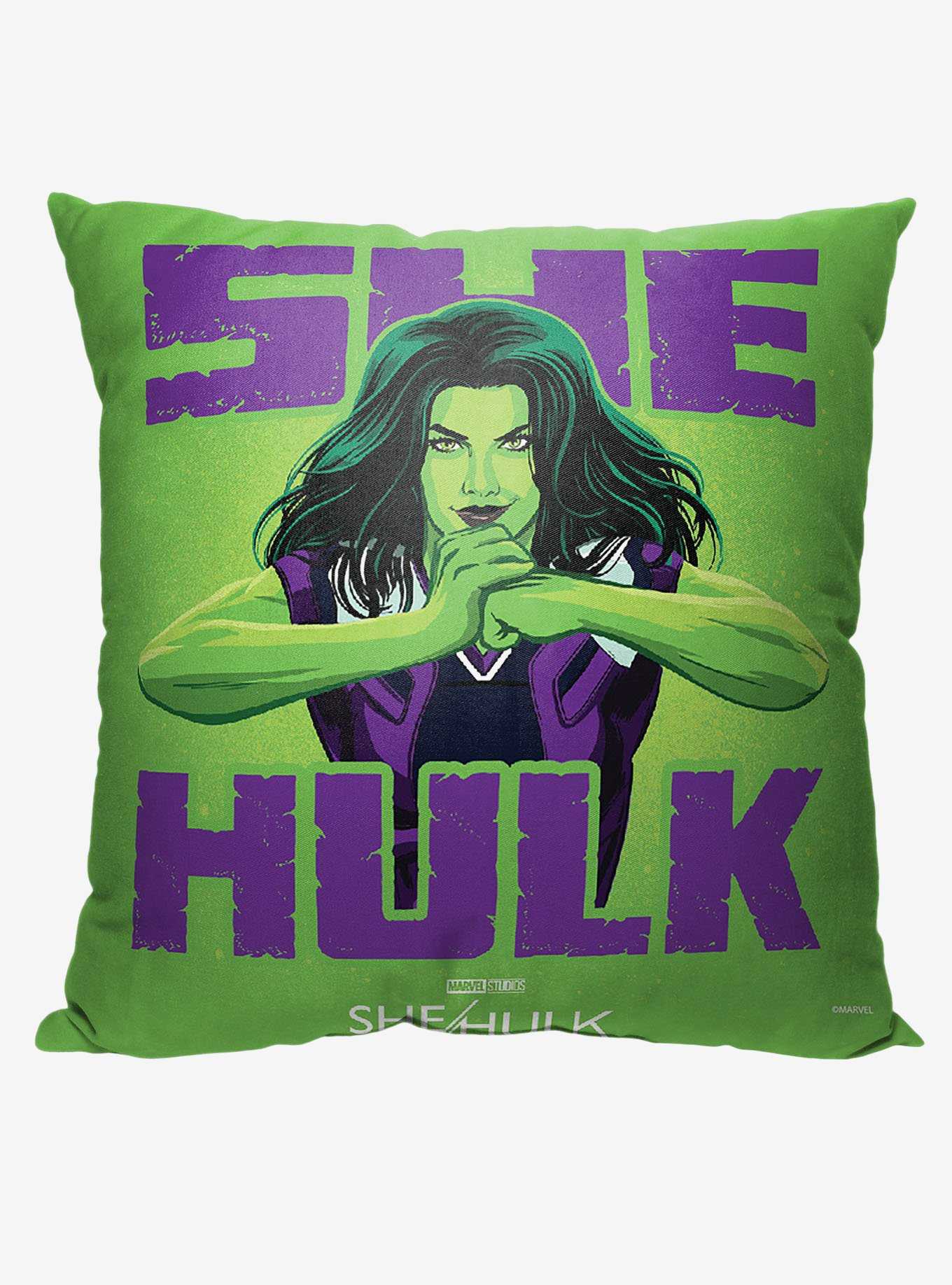 Marvel She Hulk Smash Printed Throw Pillow, , hi-res