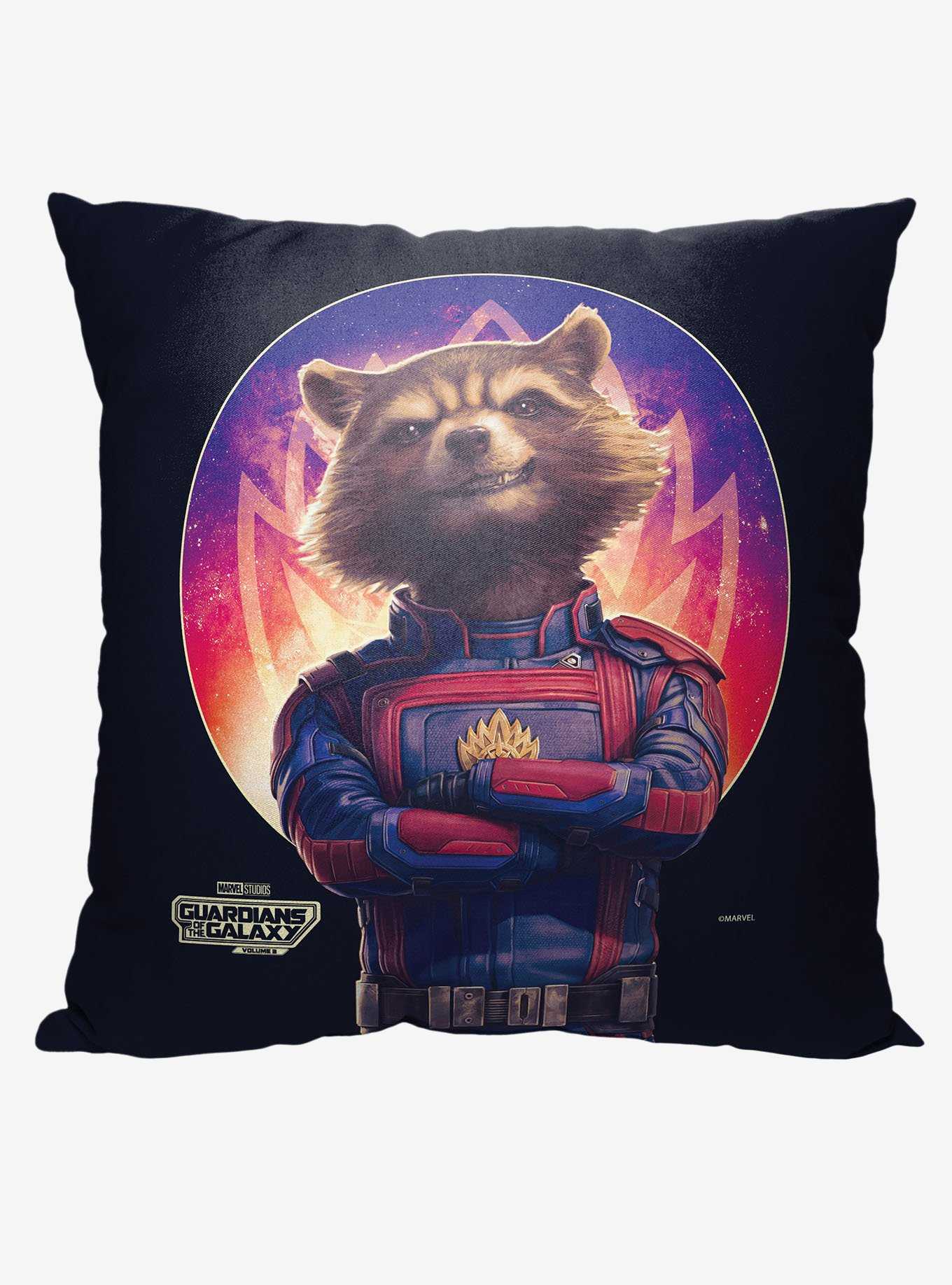 Marvel Guardians of the Galaxy 3 Rocket Galaxy Printed Throw Pillow, , hi-res