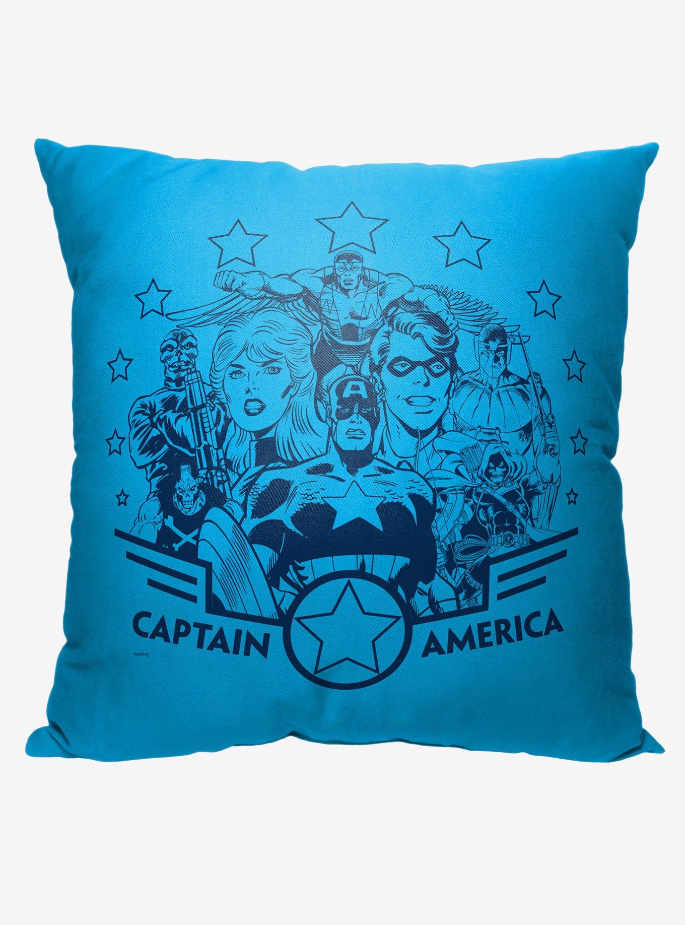 Marvel Captain America Stars And Shields Printed Throw Pillow, , hi-res