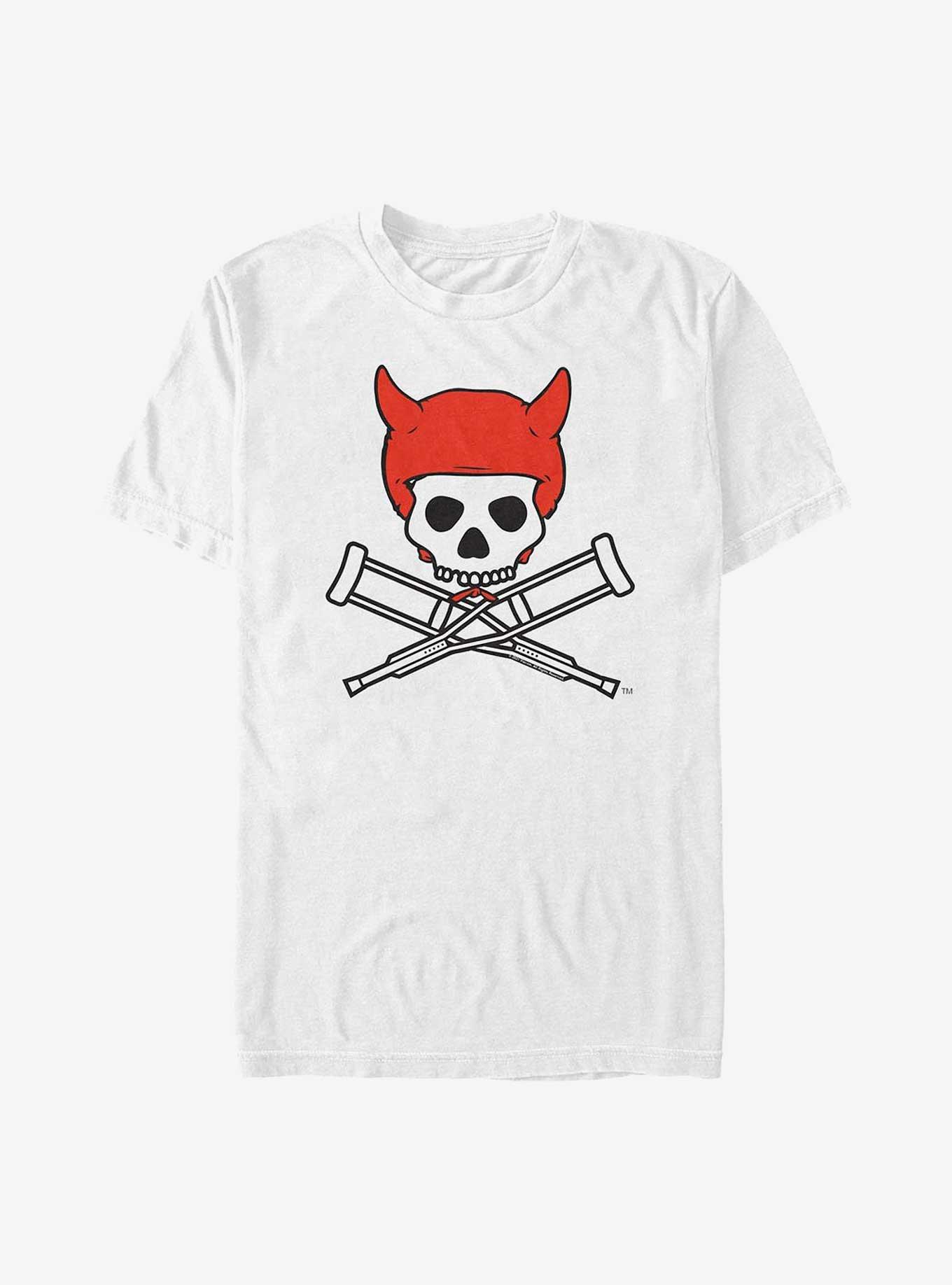 Jackass Devil Horns Jackass Logo Big & Tall T-Shirt, WHITE, hi-res