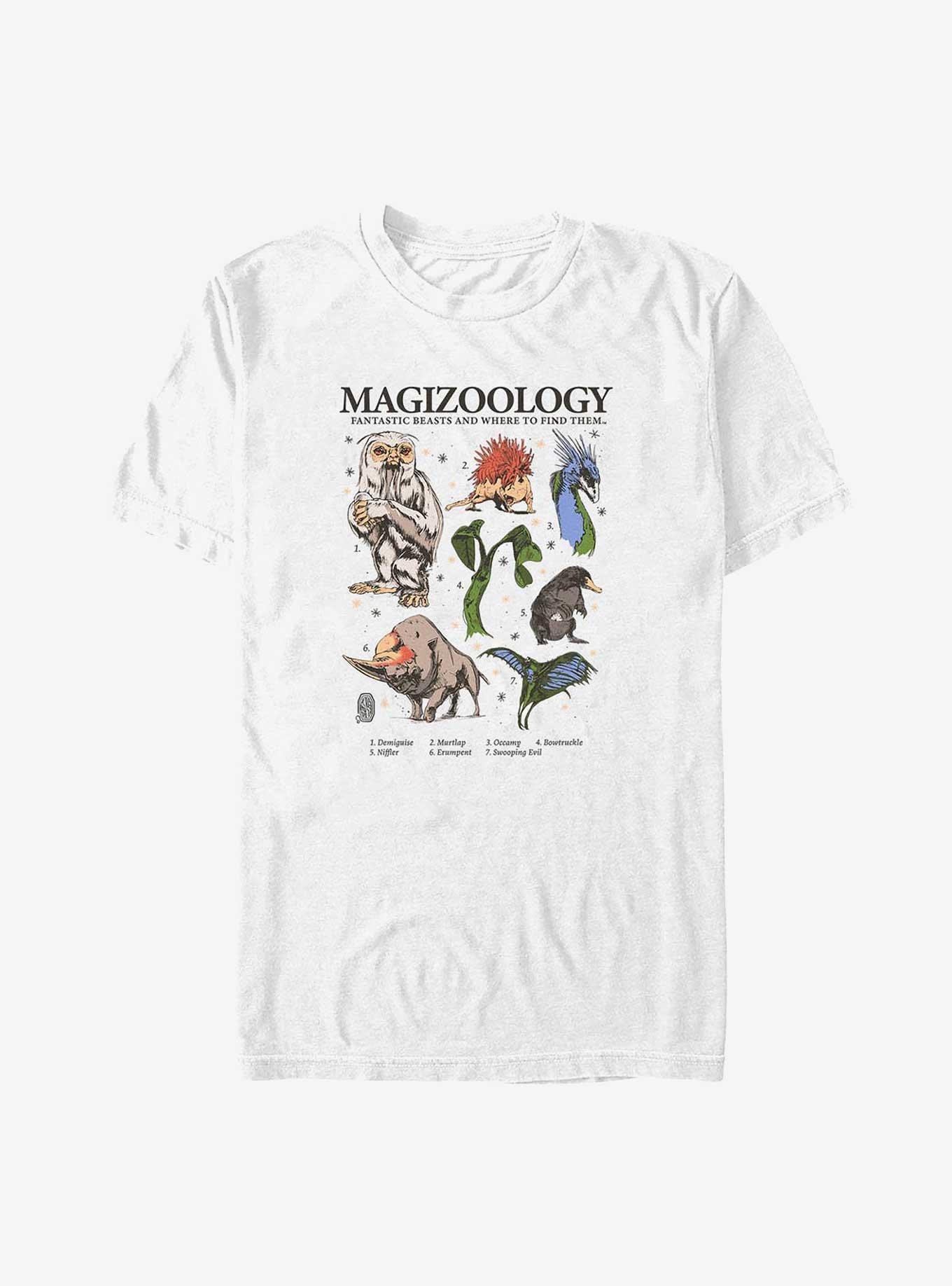 Fantastic Beasts and Where to Find Them Magizoology Big & Tall T-Shirt, WHITE, hi-res