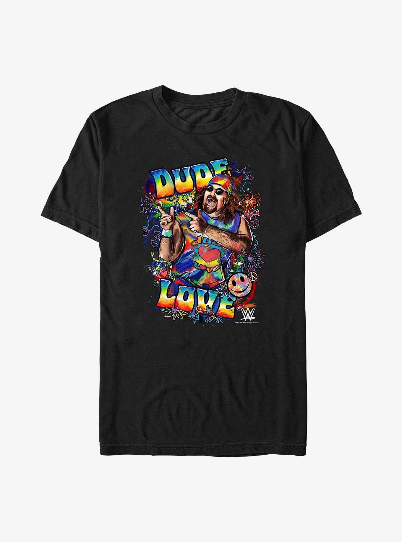 WWE Dude Love Doodle Big & Tall T-Shirt, BLACK, hi-res