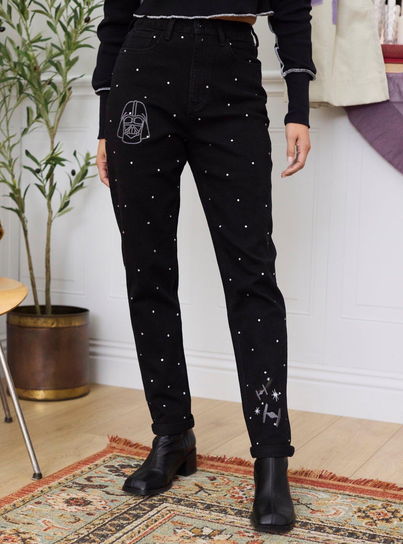 Her Universe Star Wars Darth Vader Mom Jeans Her Universe Exclusive, , hi-res