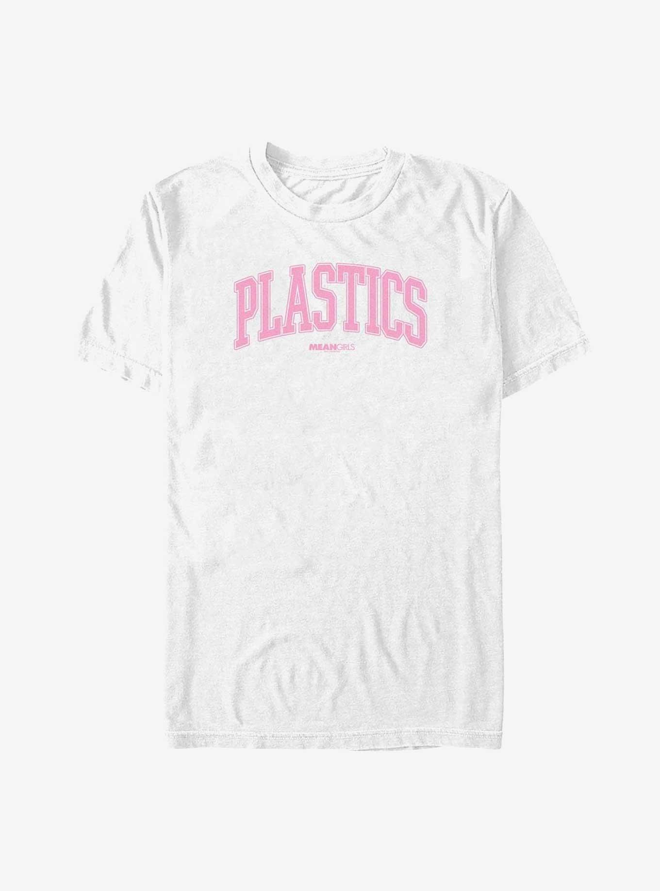 Mean Girls Plastic Collegiate Big & Tall T-Shirt, WHITE, hi-res