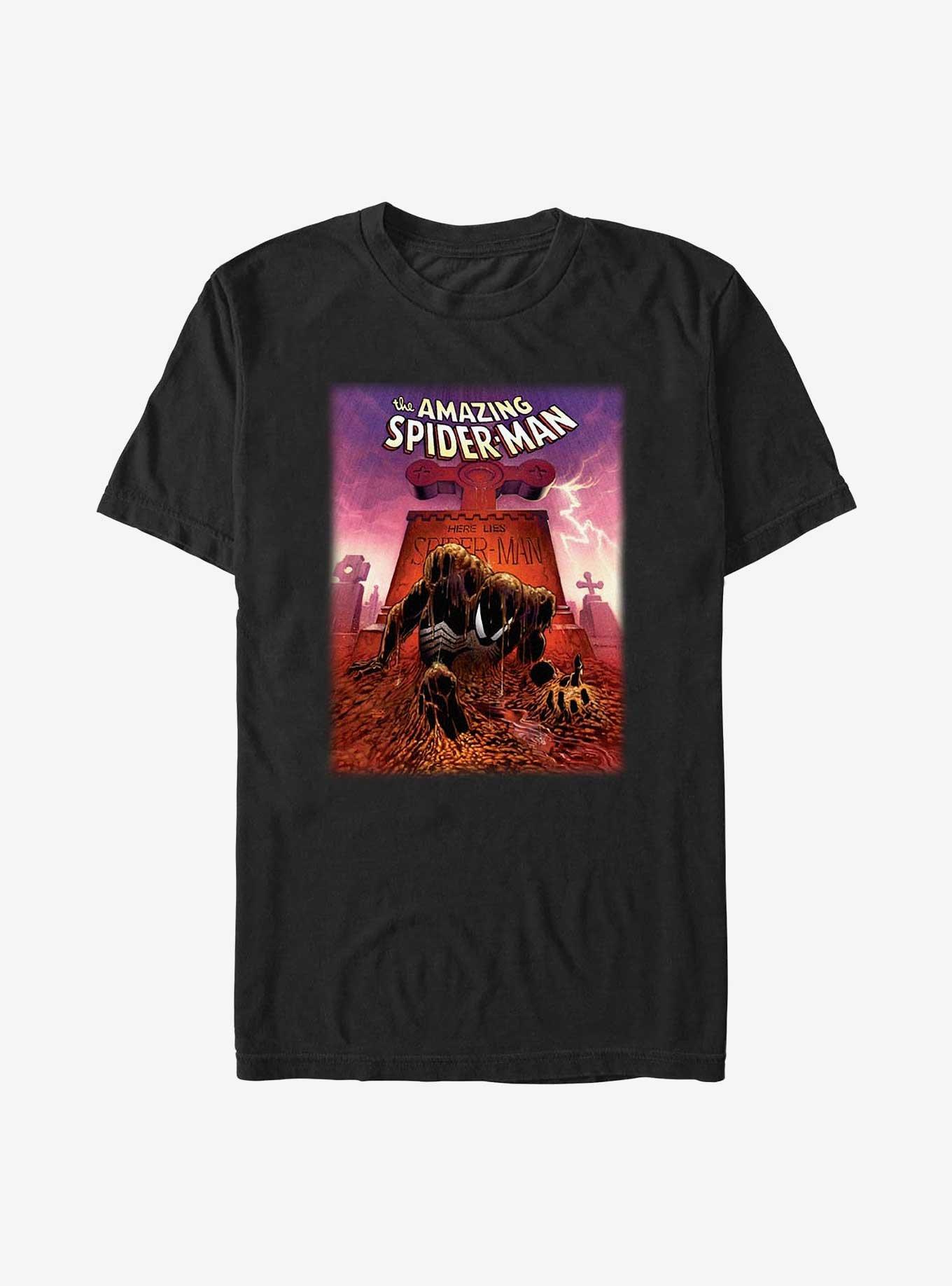 Marvel Spider-Man Spider Grave Big & Tall T-Shirt, BLACK, hi-res