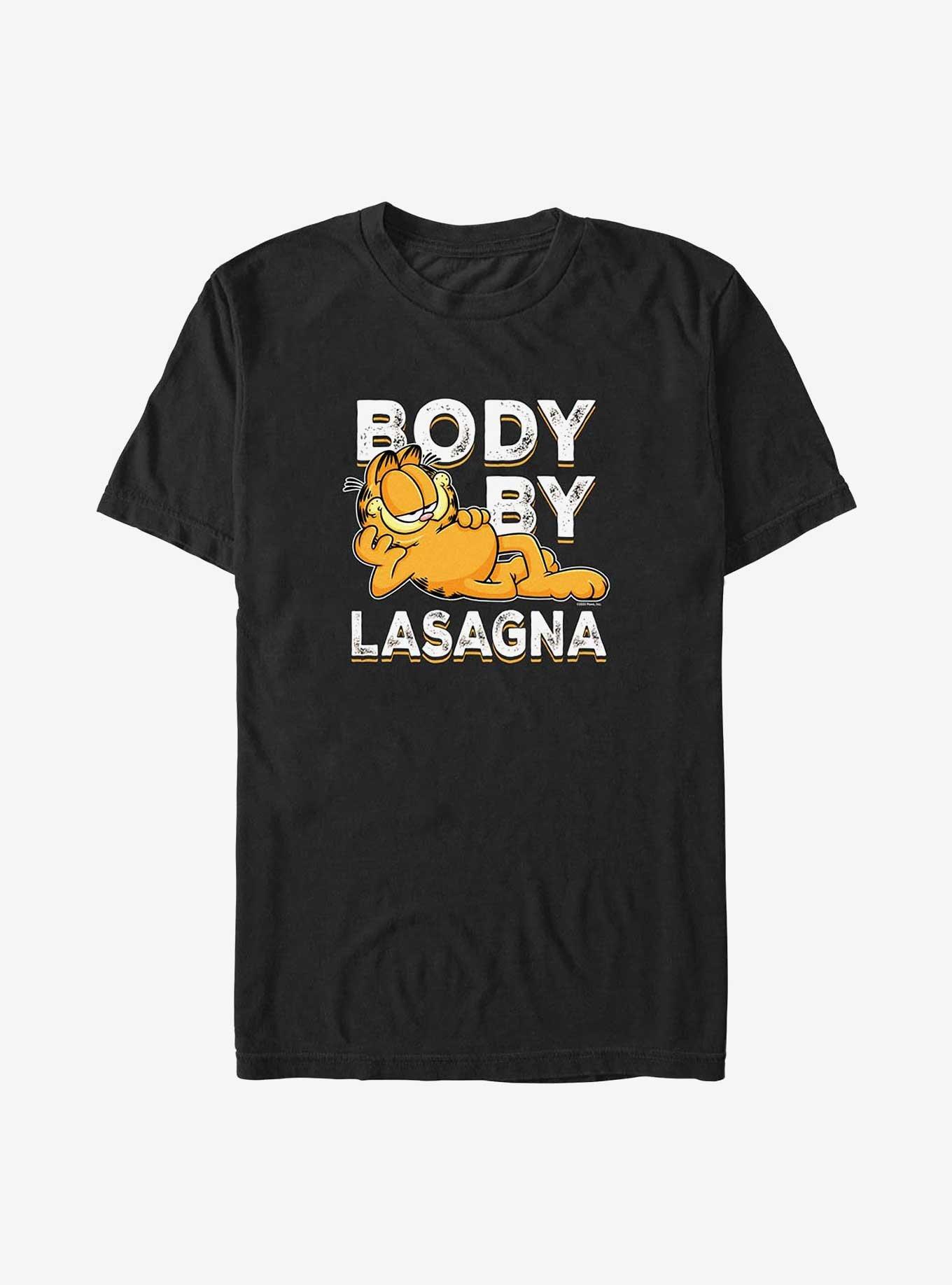 Garfield Body By Lasagna Big & Tall T-Shirt, BLACK, hi-res