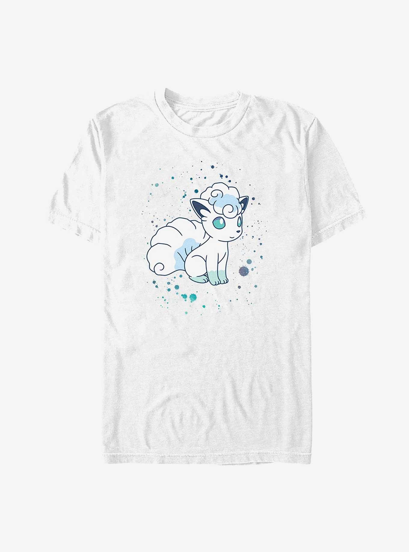 Pokemon Watercolor Vulpix Big & Tall T-Shirt, WHITE, hi-res