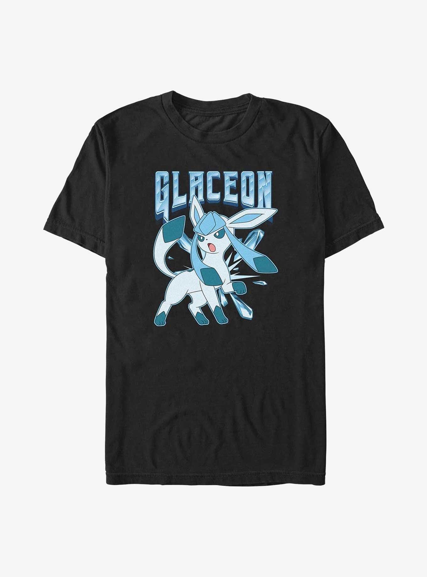 Pokemon Glaceon Ice Beam Big & Tall T-Shirt, BLACK, hi-res