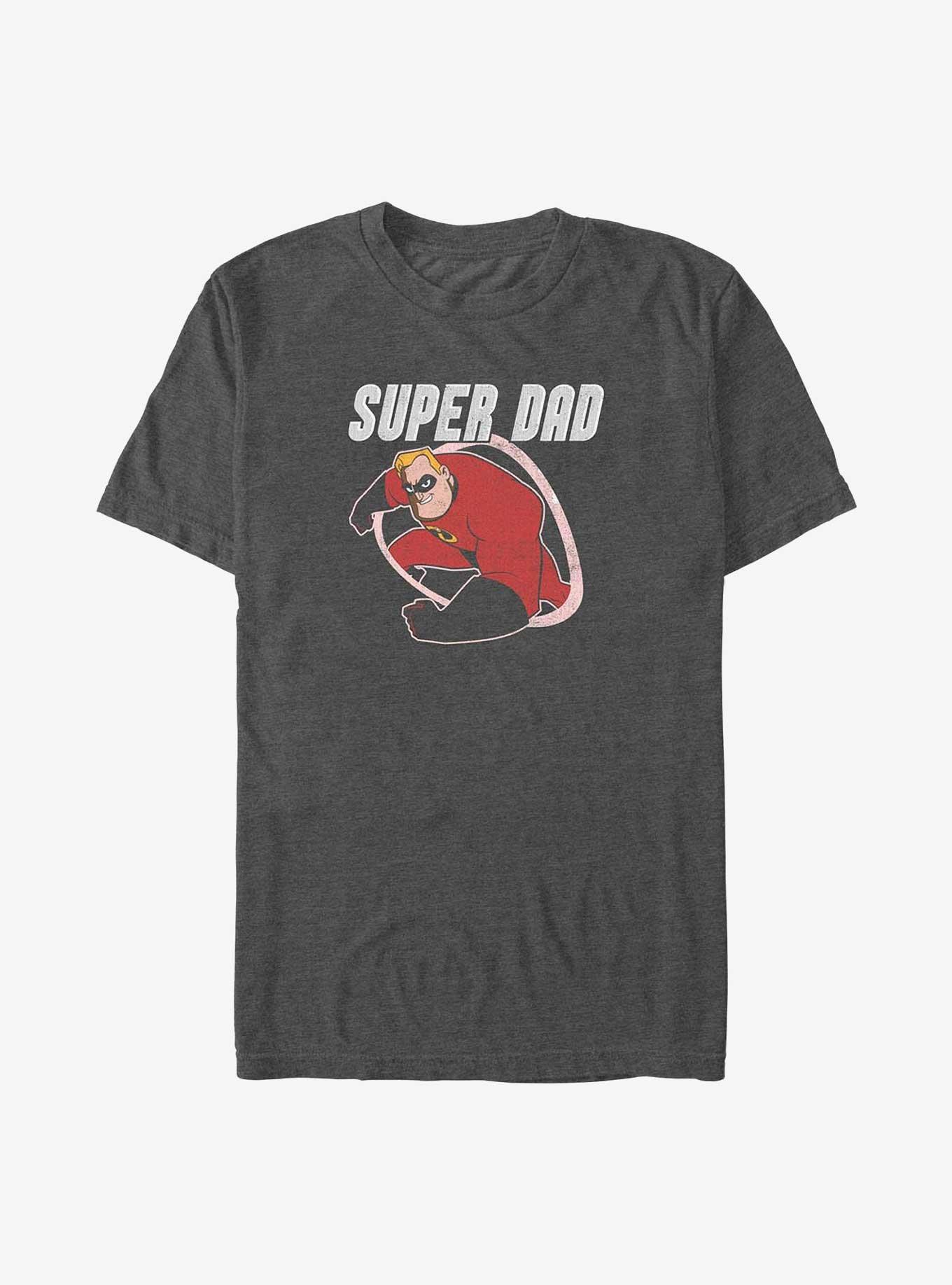 Disney Pixar The Incredibles Super Dad Big & Tall T-Shirt, CHAR HTR, hi-res