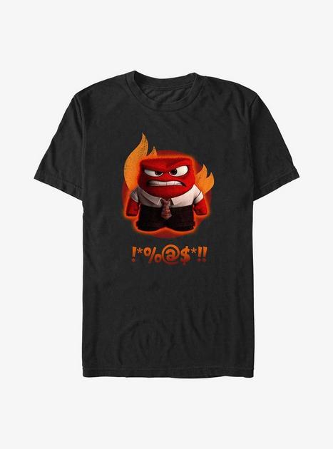 Disney Pixar Inside Out Anger Managed Big & Tall T-Shirt - BLACK | BoxLunch
