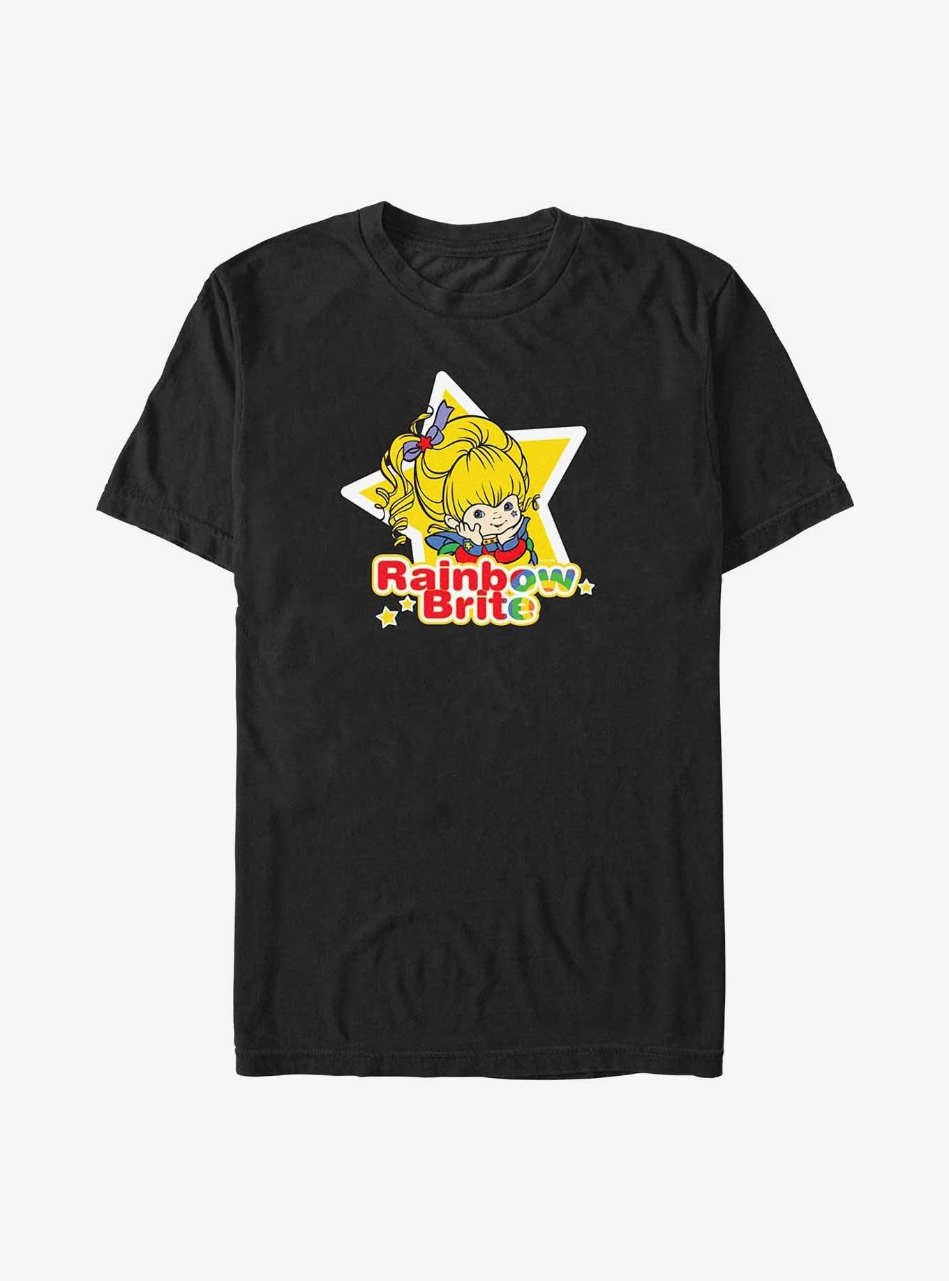 Rainbow Brite Star Badge Big & Tall T-Shirt, BLACK, hi-res