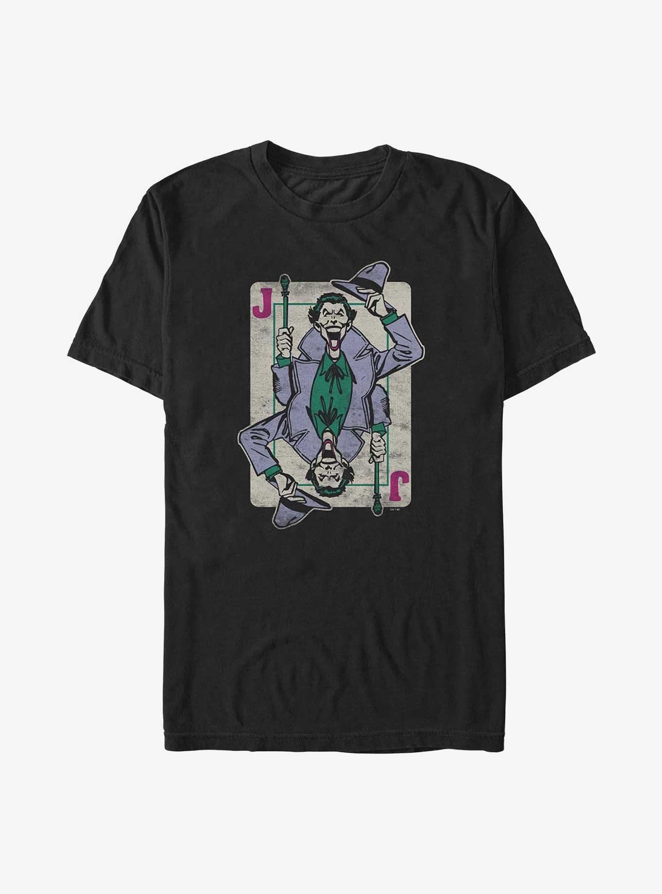 DC Comics Batman Joker Is A Card Big & Tall T-Shirt, BLACK, hi-res