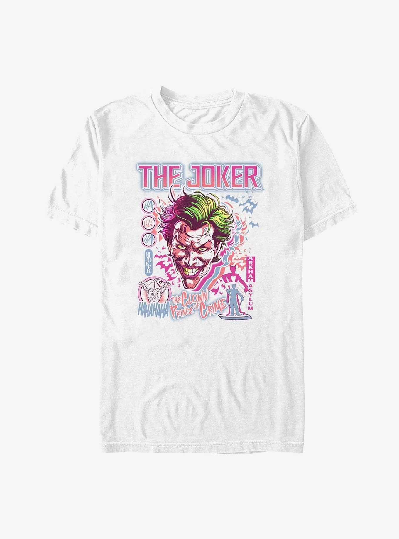 DC Comics Batman Joker Laugh Big & Tall T-Shirt, WHITE, hi-res