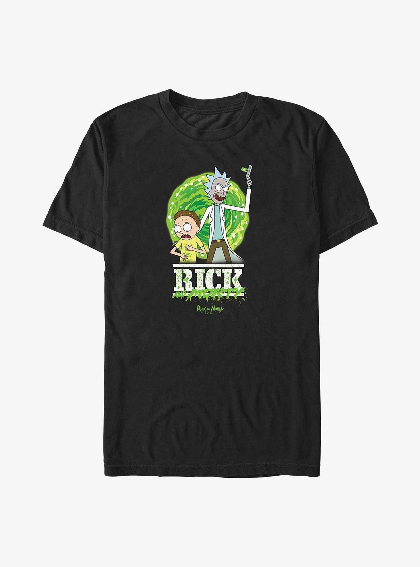 Rick and Morty Danger Duo Big & Tall T-Shirt, BLACK, hi-res