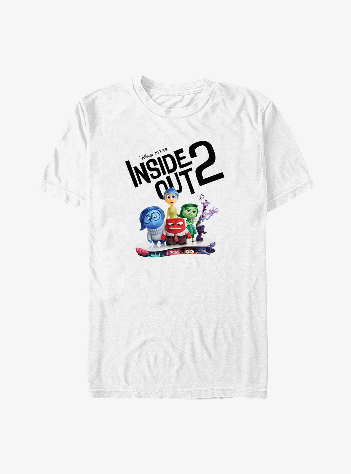 Disney Pixar Inside Out Movie Logo Big & Tall T-Shirt, WHITE, hi-res