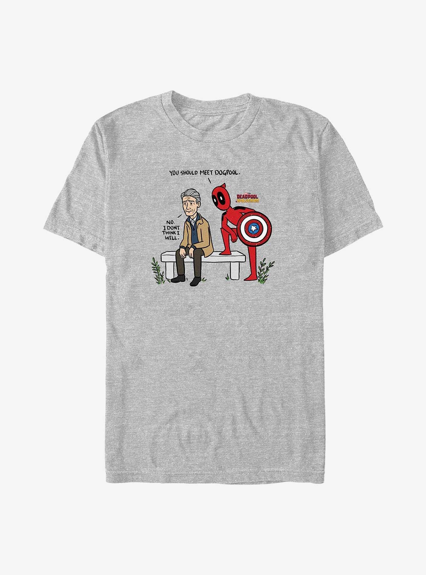 Marvel Deadpool & Wolverine You Should Meet Dogpool Big & Tall T-Shirt, ATH HTR, hi-res