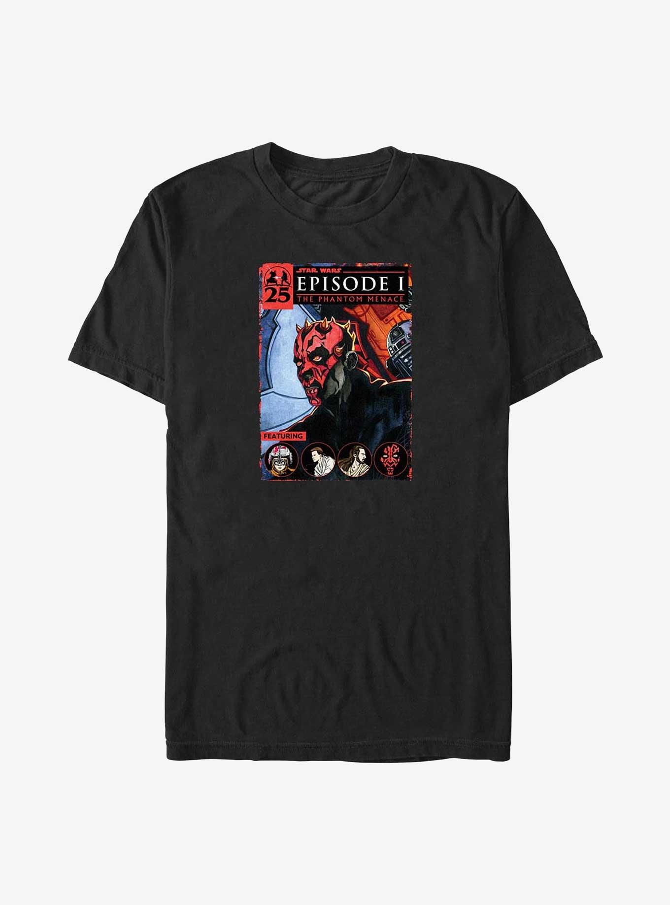 Star Wars Darth Maul Cover Big & Tall T-Shirt, BLACK, hi-res