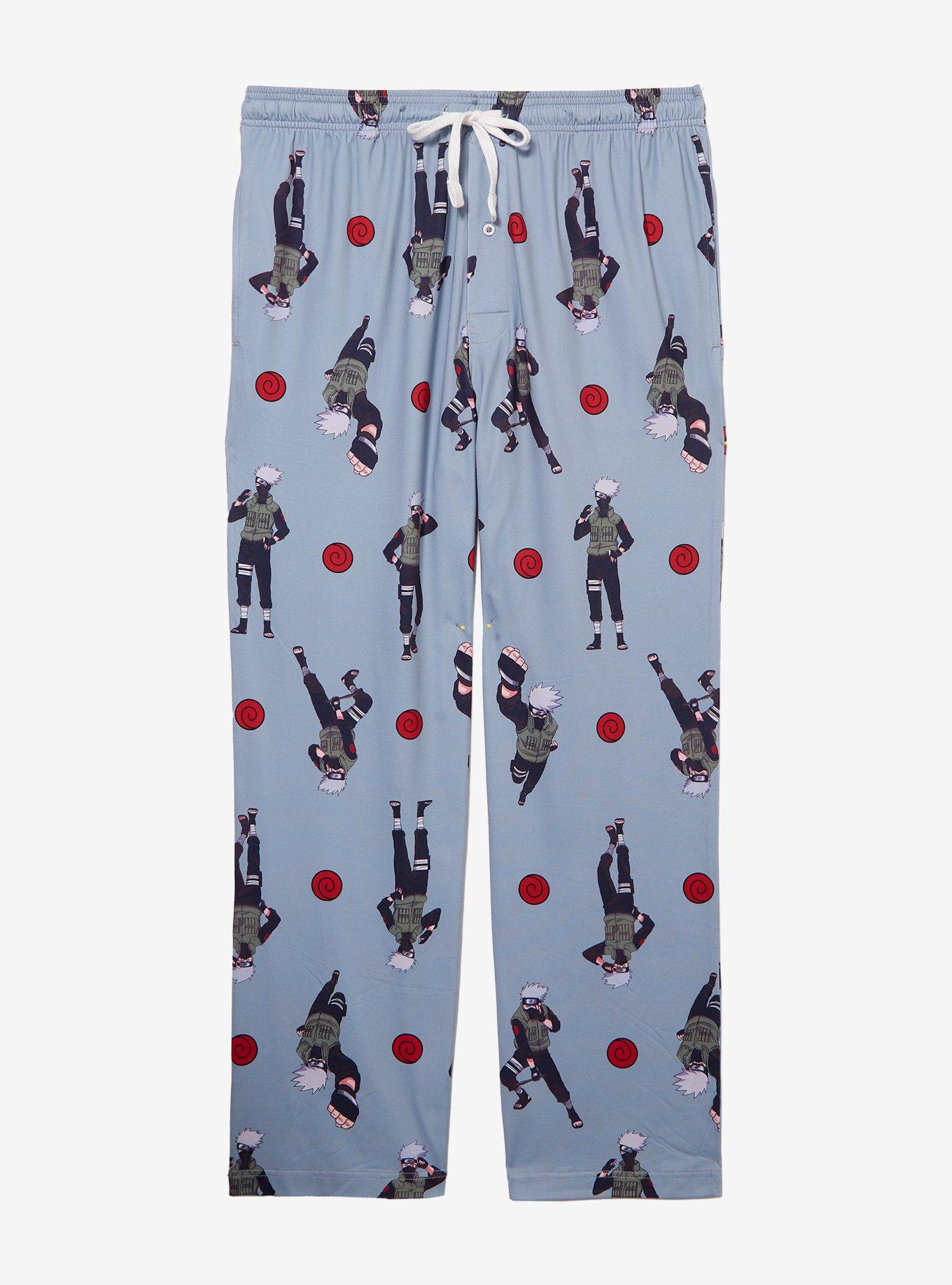 Naruto Shippuden Kakashi Hatake Allover Print Sleep Pants — BoxLunch Exclusive, , hi-res