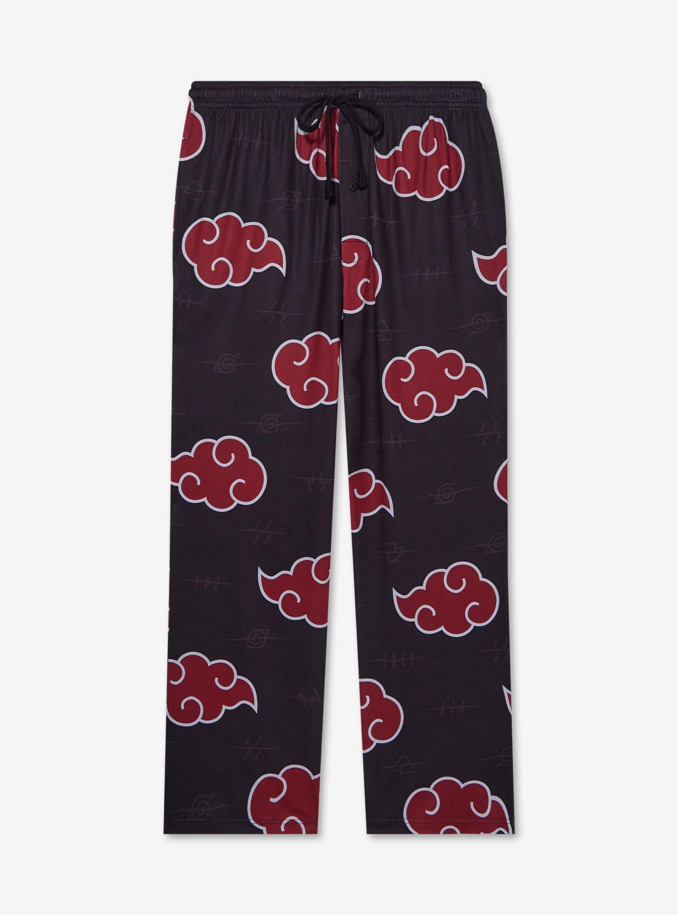 Naruto Shippuden Akatsuki Clouds Allover Print Sleep Pants - BoxLunch Exclusive, , hi-res