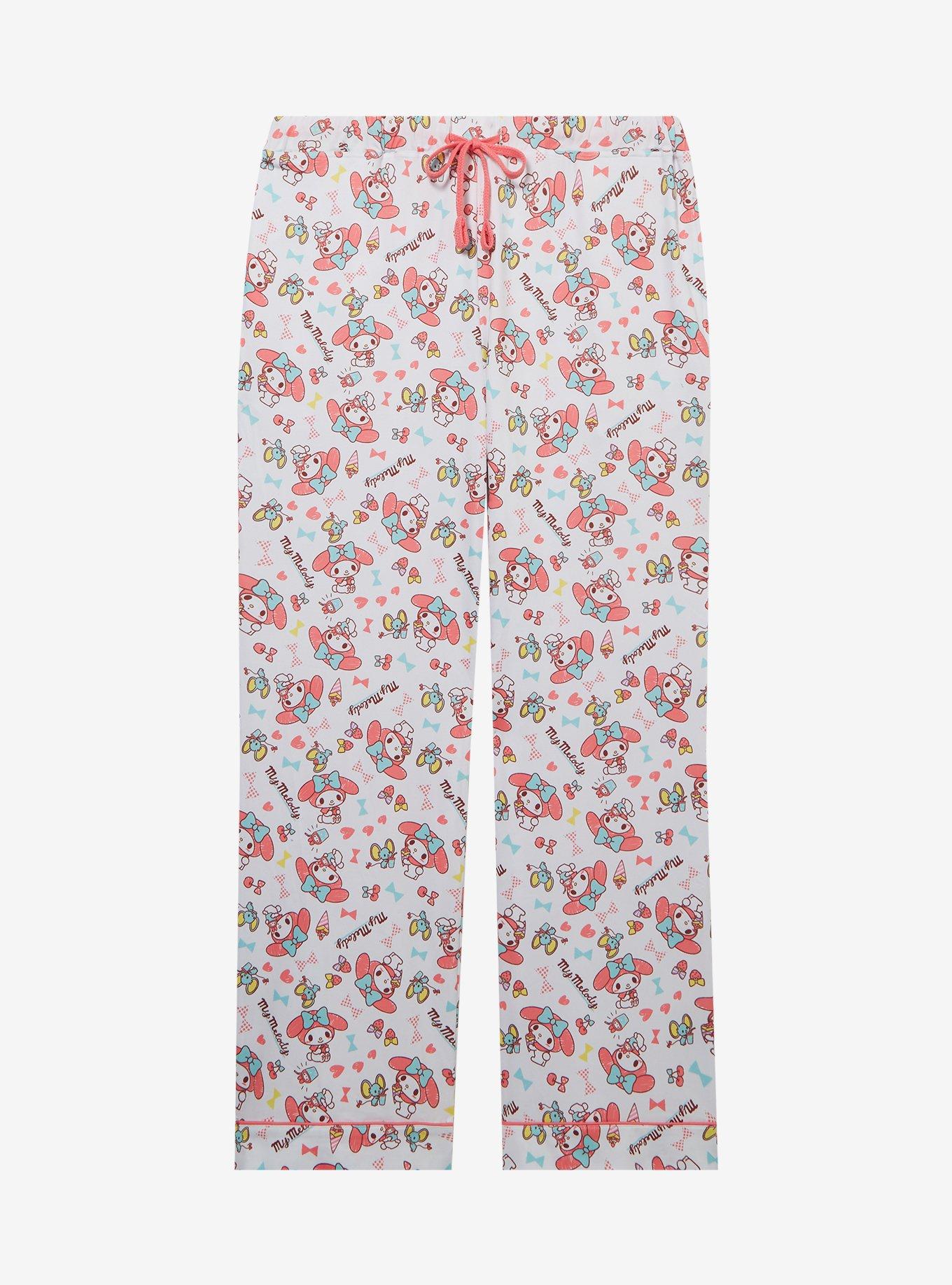Sanrio My Melody Allover Print Women's Sleep Pants &mdash; BoxLunch Exclusive, BRIGHT WHITE, hi-res
