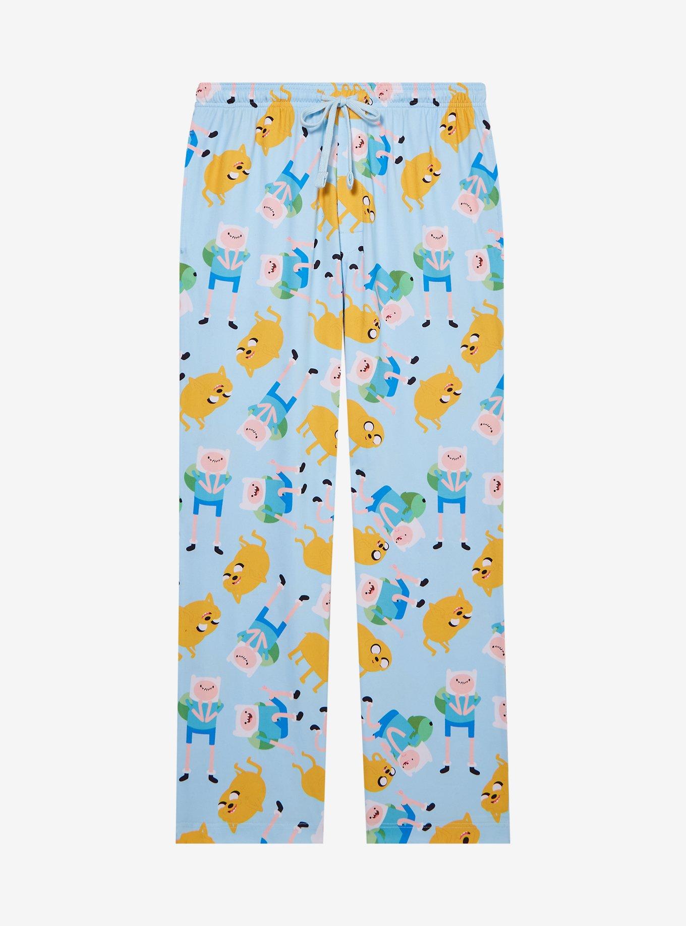 Adventure Time Finn & Jake Allover Print Sleep Pants — BoxLunch Exclusive, , hi-res